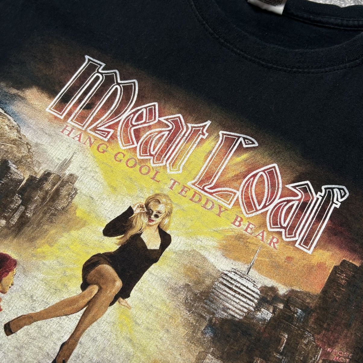 Band Tees Vintage Meatloaf Big Graphic Logo Rock Band tee size L Size US L / EU 52-54 / 3 - 3 Thumbnail