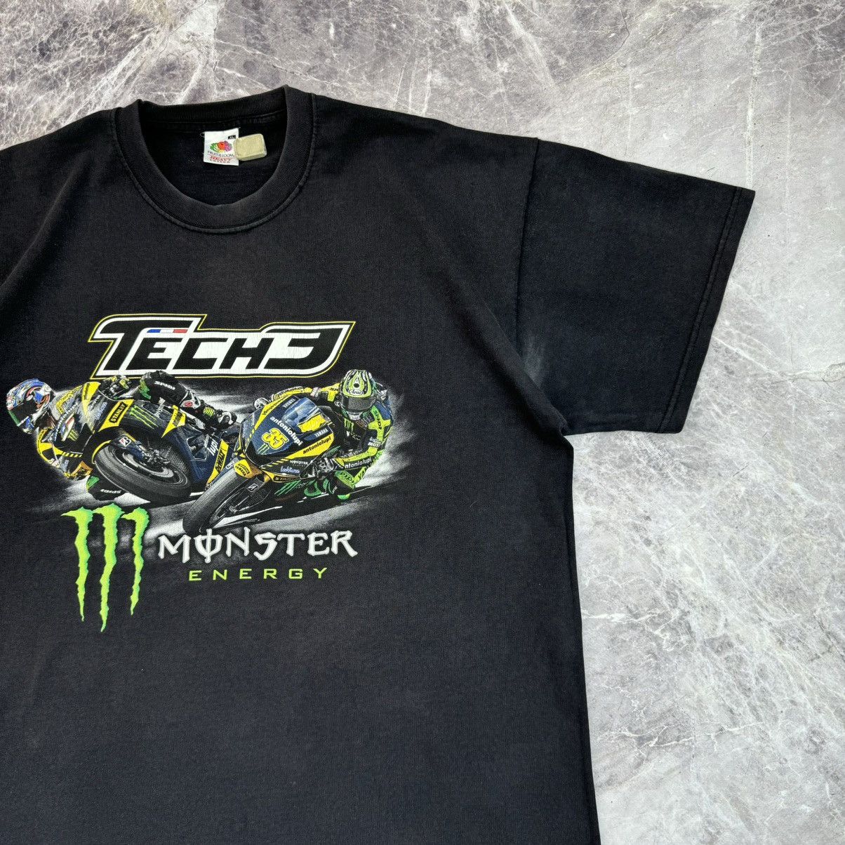 Vintage Monster Energy Tech 3 T shirt Motorsport Rancing Bikers Size US XL / EU 56 / 4 - 7 Thumbnail