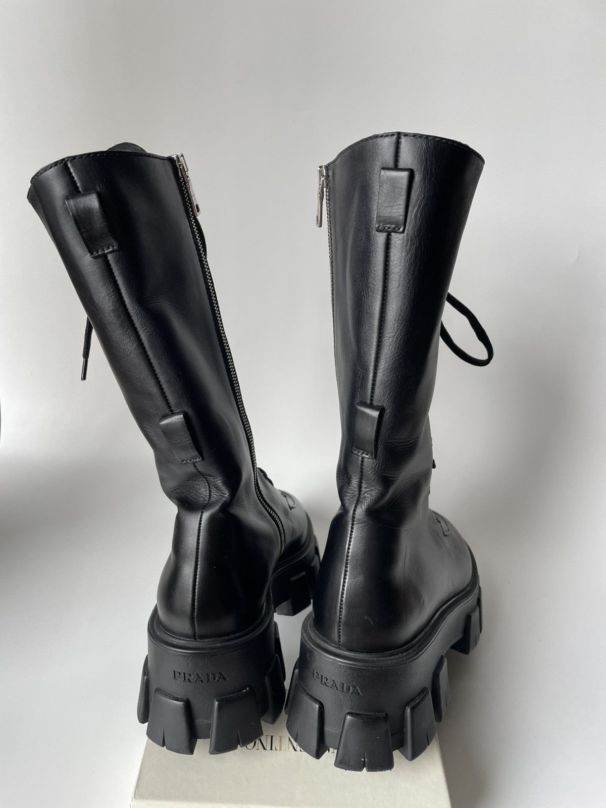 Prada Prada tall combat boots Size US 8 / EU 41 - 3 Thumbnail