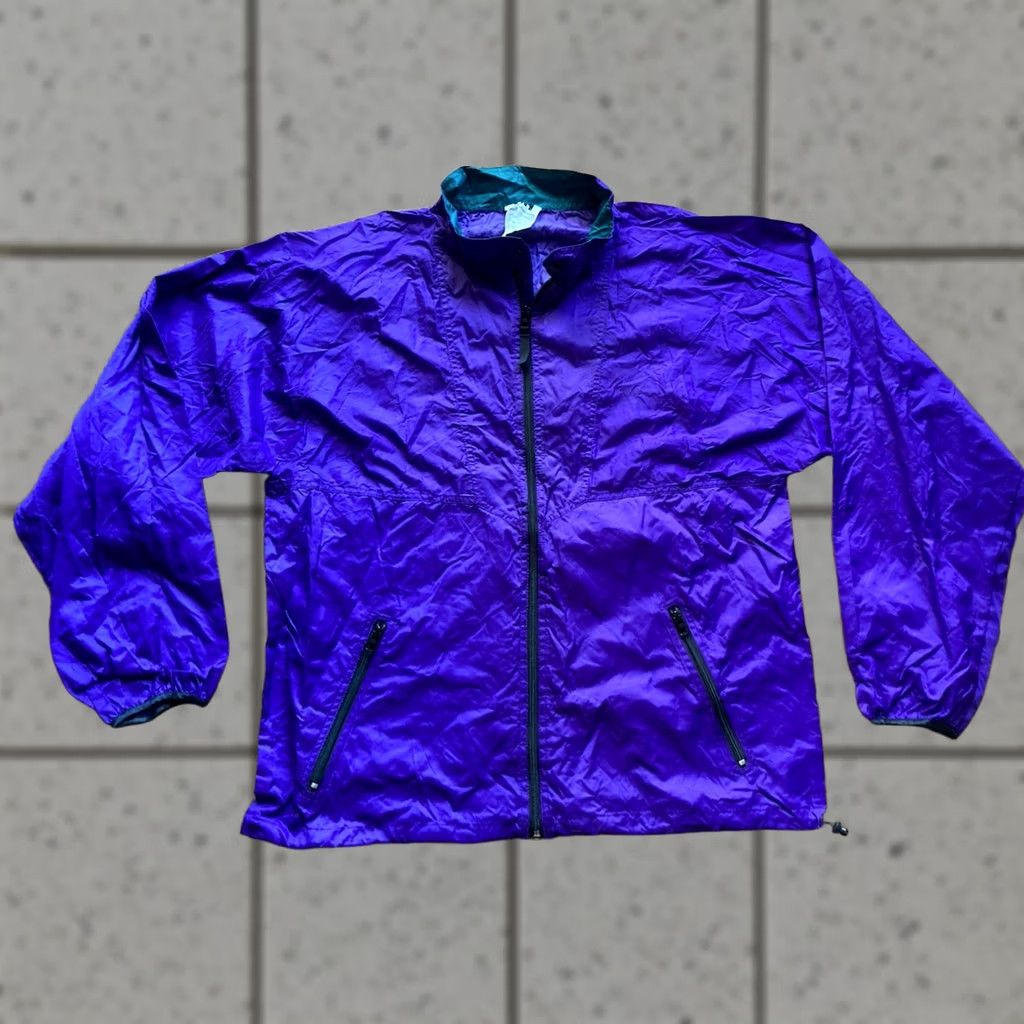 Helly Hansen VINTAGE Helly Hansen Jacket Windbreaker Mens M Purple Packable Lightweight Zip Full Zip 90s Outdoor Retro Size US M / EU 48-50 / 2 - 1 Thumbnail