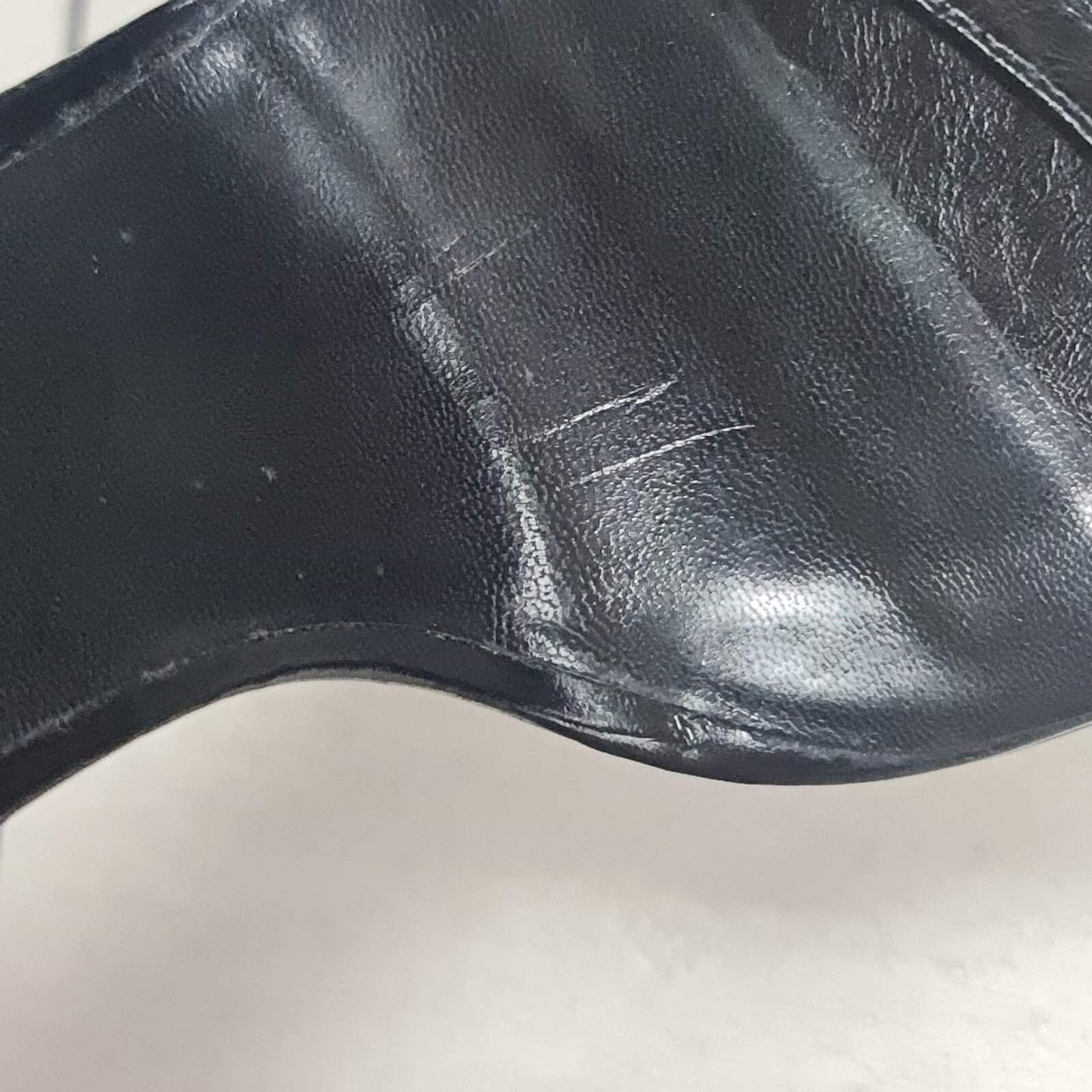 Saint Laurent Paris NWOB Saint Laurent Black Leather Heeled Sandals Sz.38.5 Size US 7.5 / IT 37.5 - 8 Thumbnail