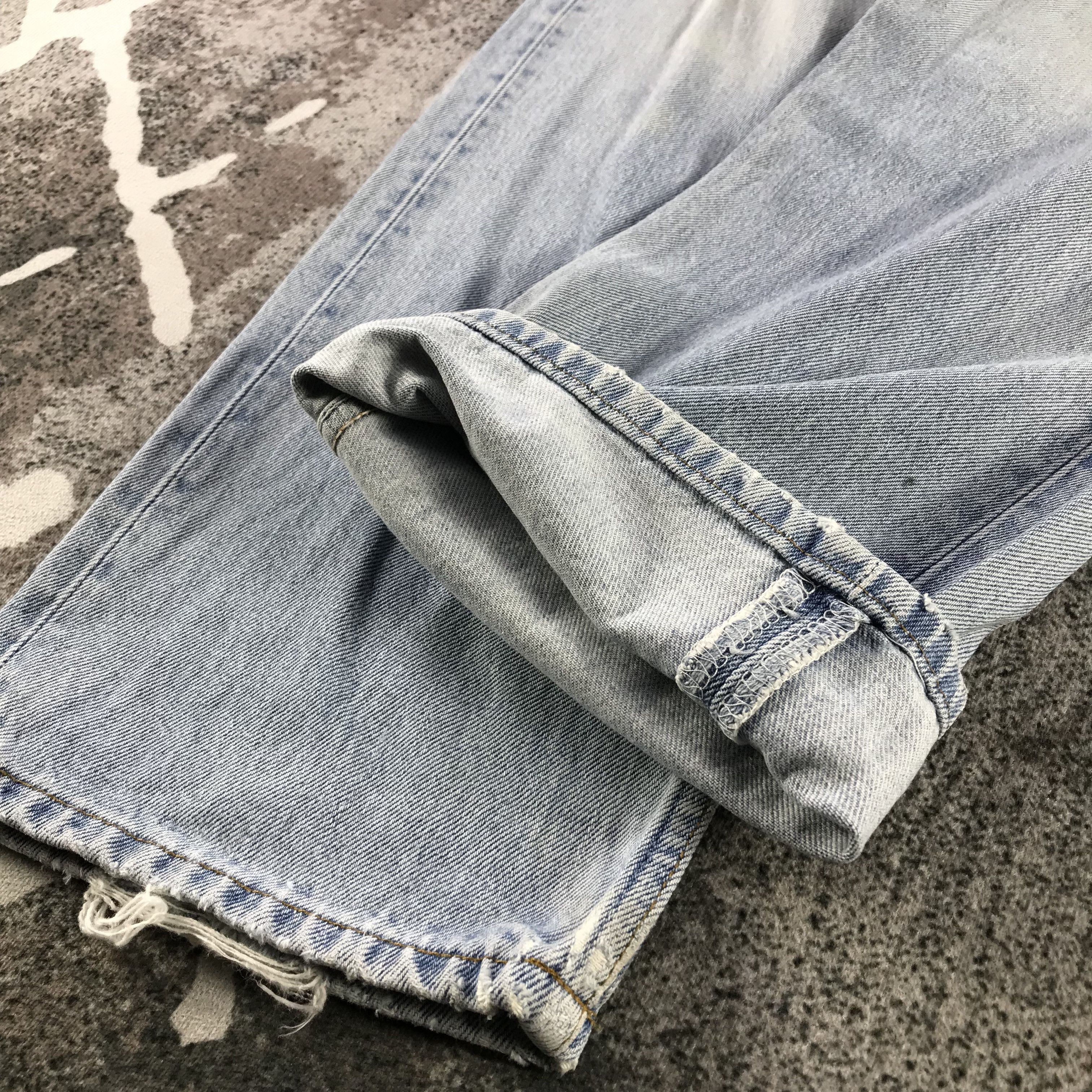Levi's Vintage 90s Levis 501 Jeans Dirty Wash Denim KJ3354 Size US 32 / EU 48 - 7 Thumbnail