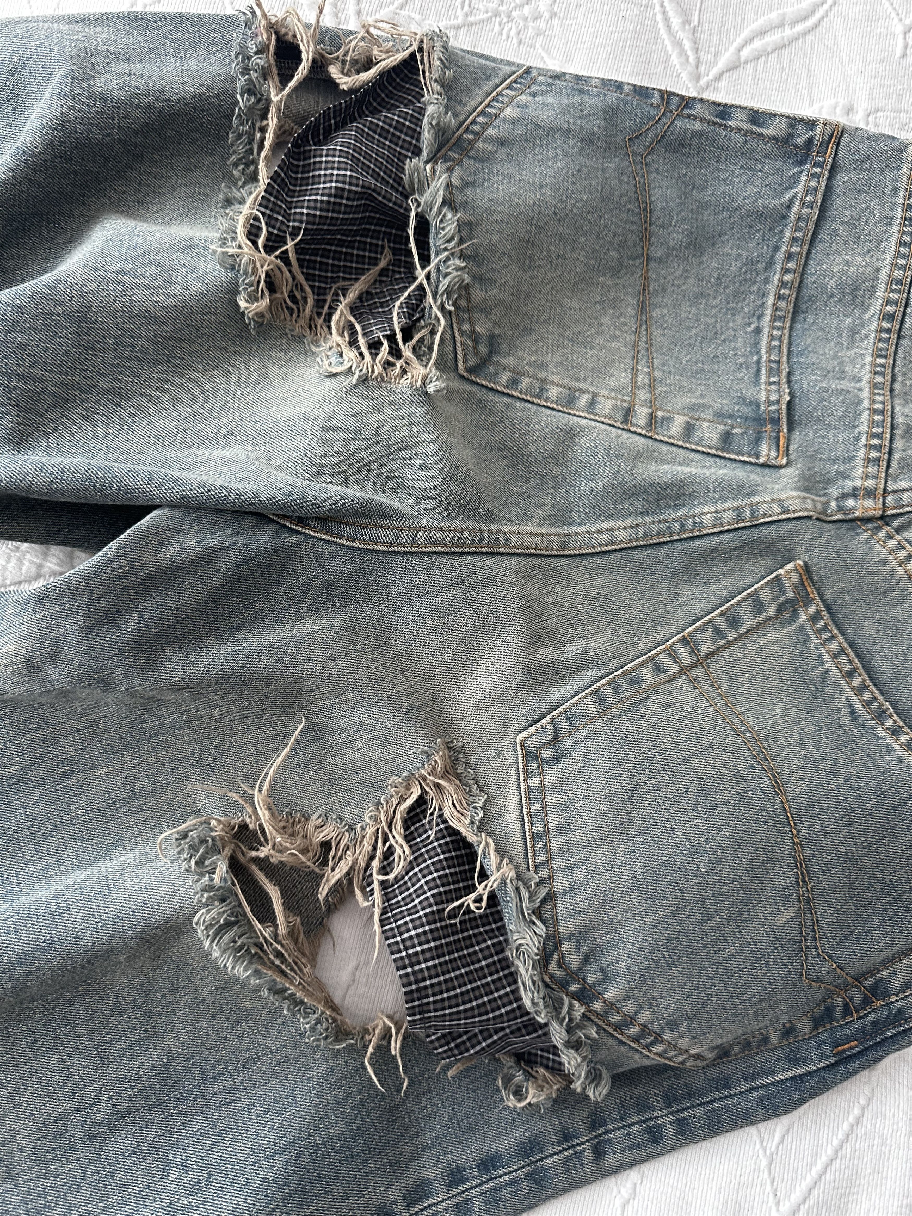 Balenciaga Afterworld Destroyed Jeans size XS Size US 29 - 10 Thumbnail