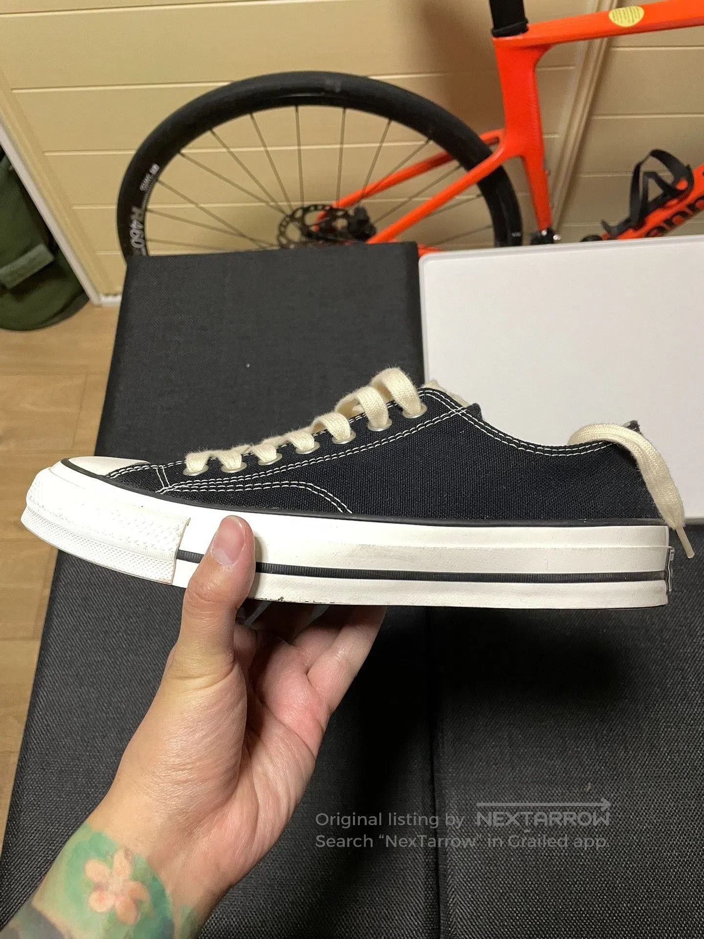 Converse Converse Addict 23AW Black Low. Size US 8.5 / EU 41-42 - 3 Thumbnail