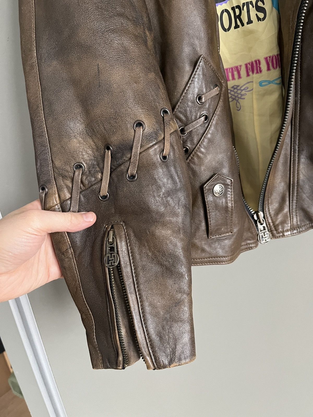 Leather × Vintage Harro Vintage Leather Biker Western Style Jacket Size US M / EU 48-50 / 2 - 4 Thumbnail