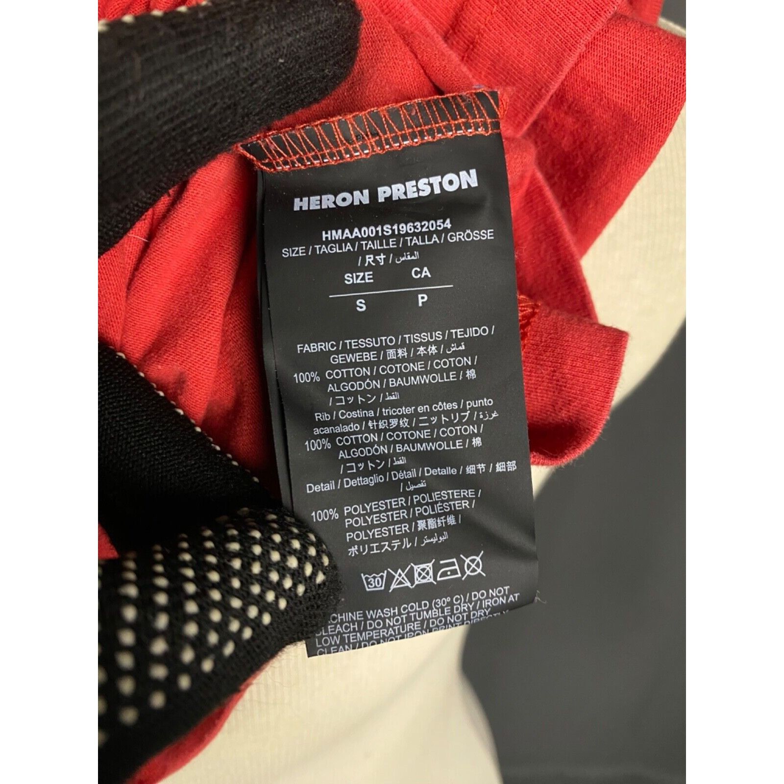 Heron Preston Heron Preston Big Logo Men's Red T-Shirt Size S Size US S / EU 44-46 / 1 - 12 Thumbnail
