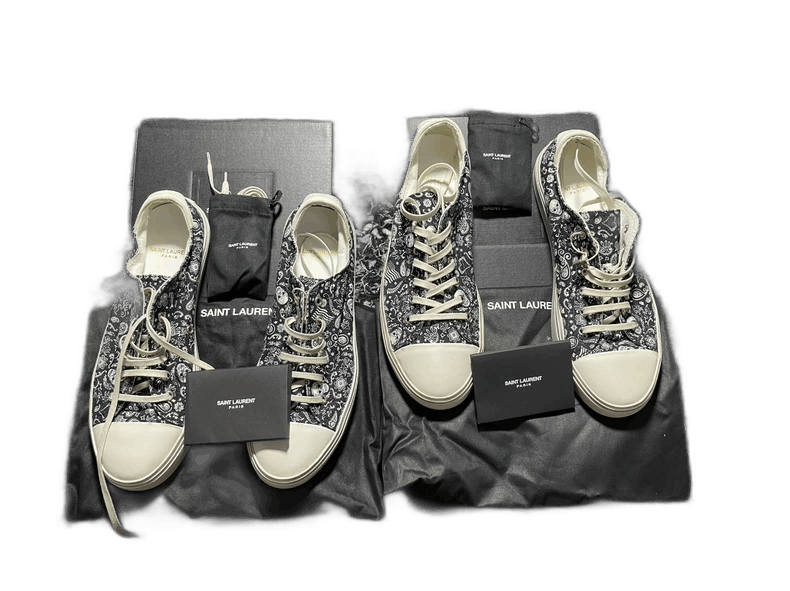 Saint Laurent Paris saint laurent skull paisley sneakers Size US 10 / EU 43 - 1 Thumbnail