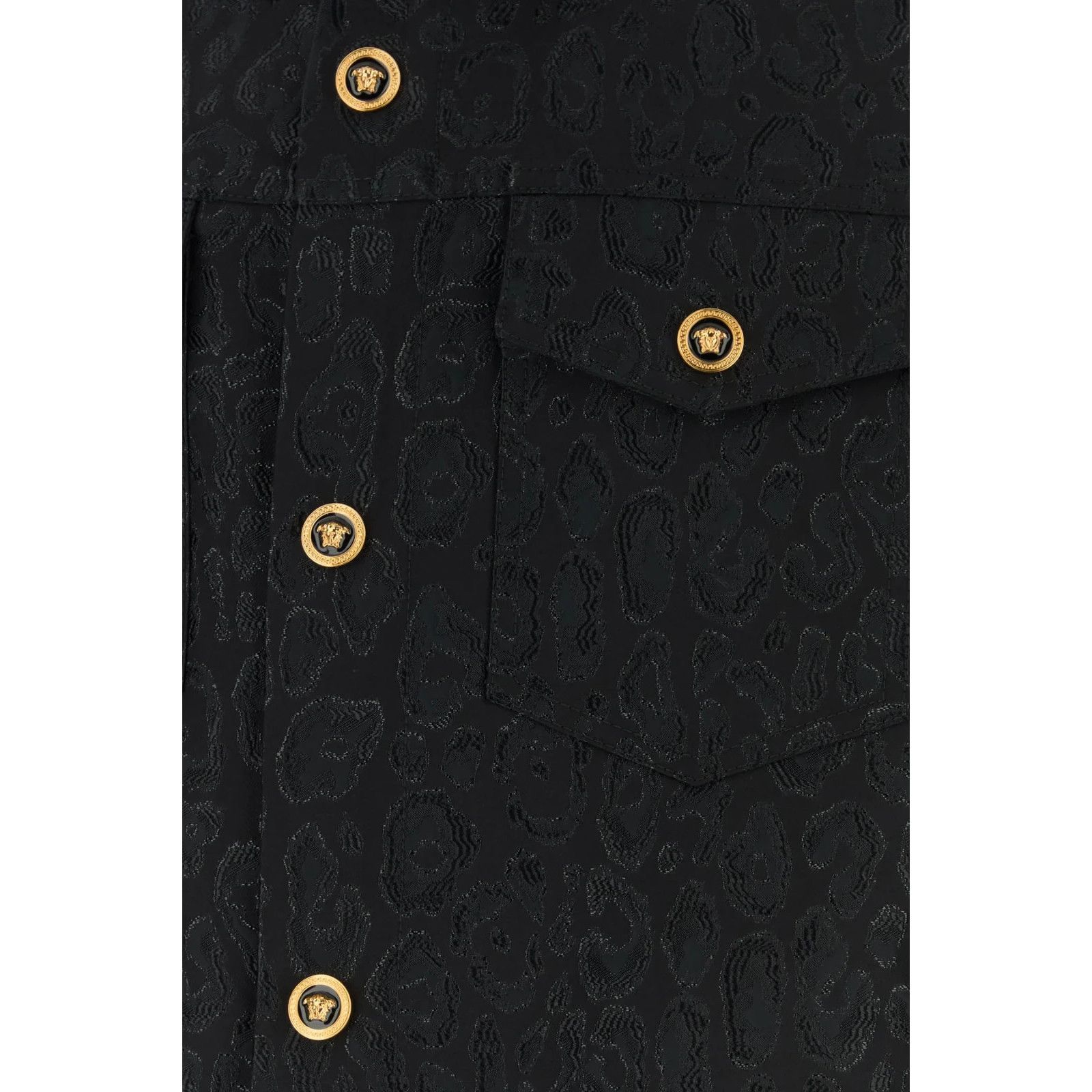 Versace VERSACE Black Jacquard Shirt New & Authentic (Men's size:48; Size US M / EU 48-50 / 2 - 3 Thumbnail
