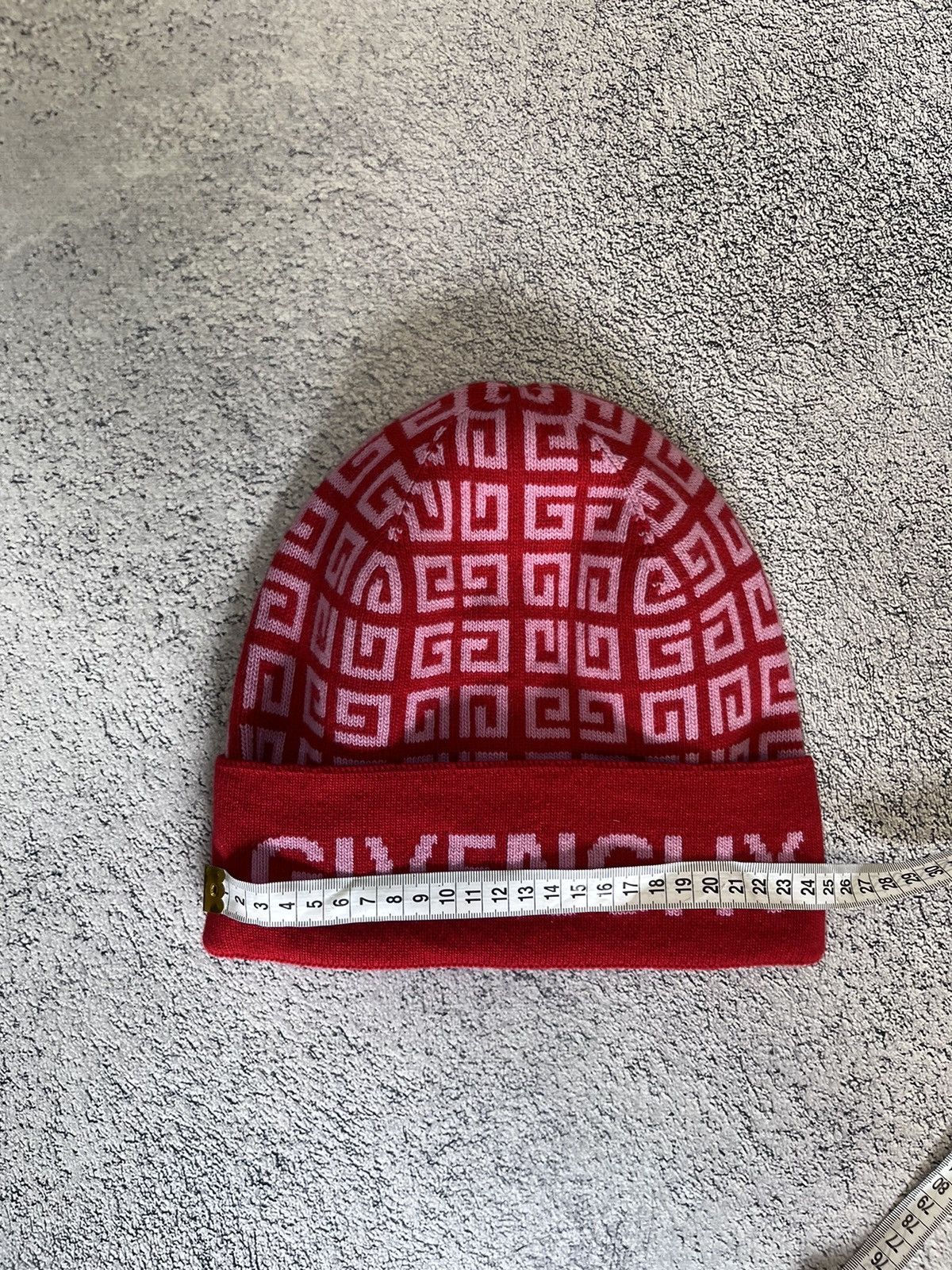 Givenchy Givenchy 4G Logo Beanie Red Wool Cashmere Hat Made in Italy Size ONE SIZE - 8 Thumbnail
