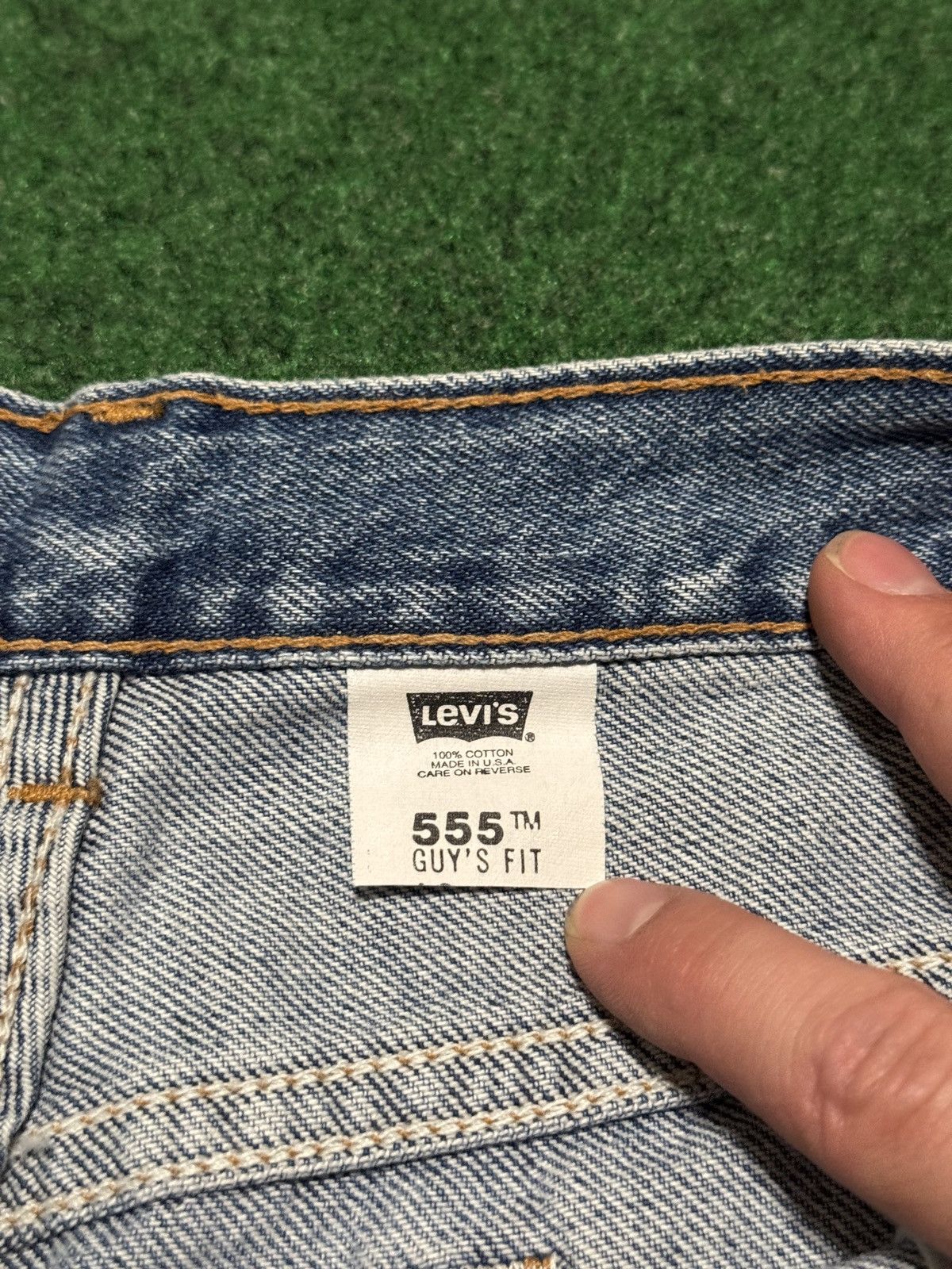 Levi's Vintage Clothing Vintage 90s Levi’s Guys Fit 38 Waist 6” Denim Shorts Size 38" / US 16 / IT 52 - 4 Thumbnail