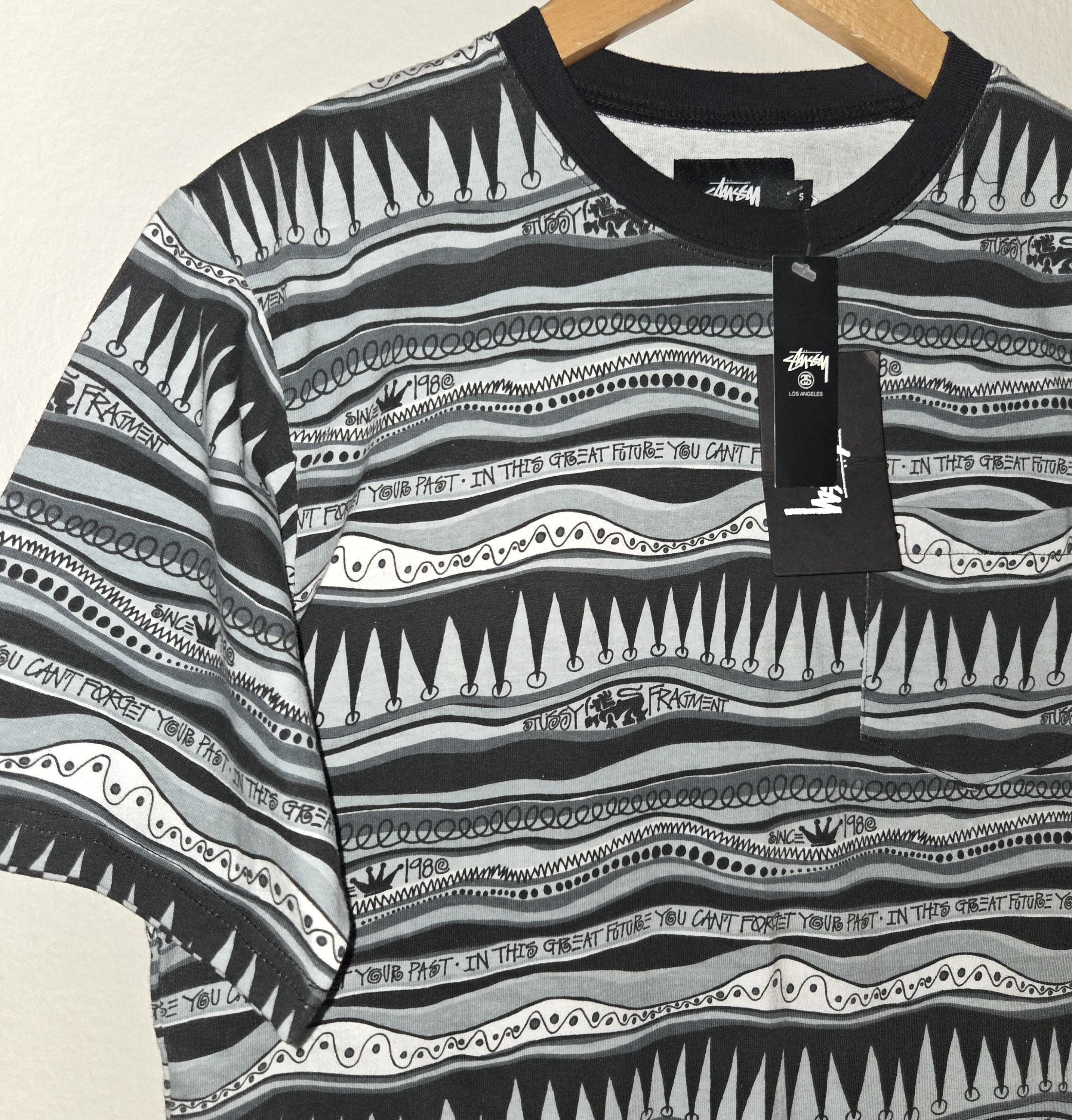 Stussy 2015 Stussy x Fragment Stripe Pocket Tee Size US S / EU 44-46 / 1 - 2 Thumbnail