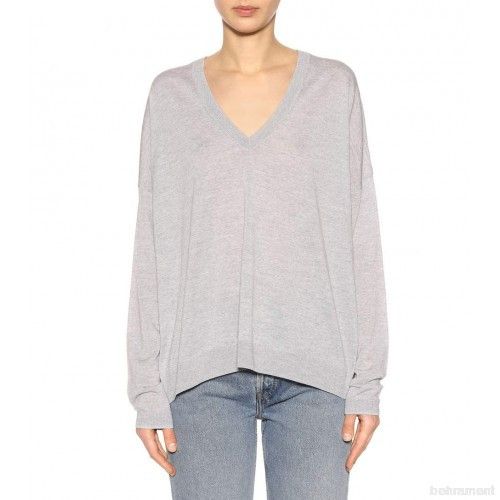 JET SET SET Merino Wool V-neck Sweater IT44 Size M / US 6-8 / IT 42-44 - 5 Thumbnail