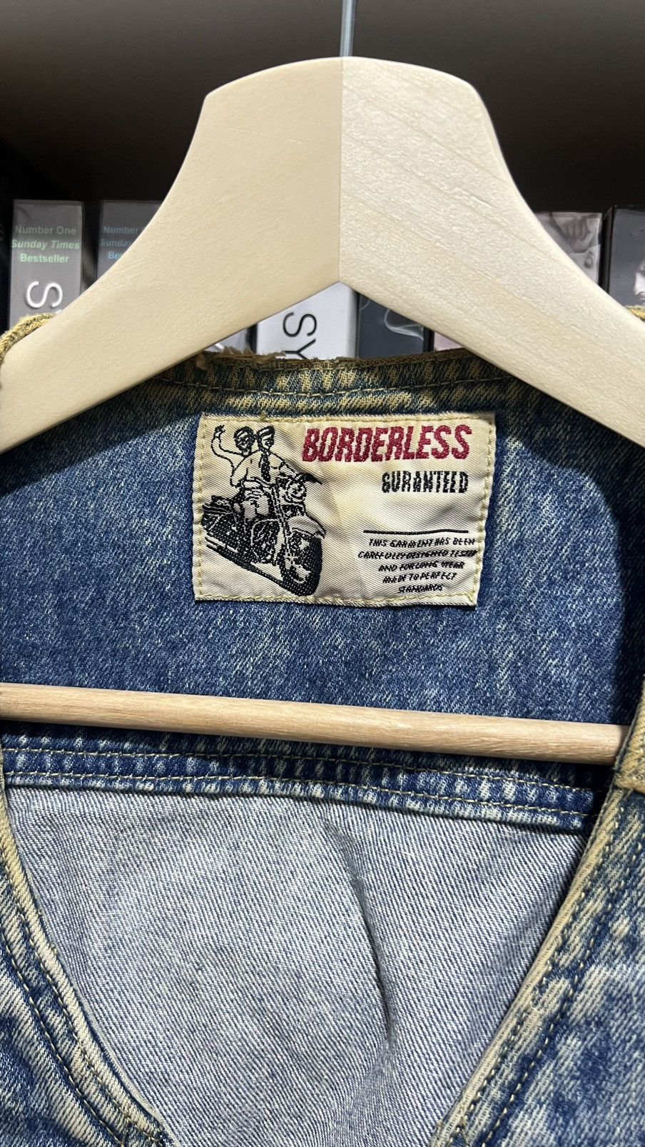 Vintage Vintage Borderless USA Denim Vest Size US L / EU 52-54 / 3 - 6 Thumbnail