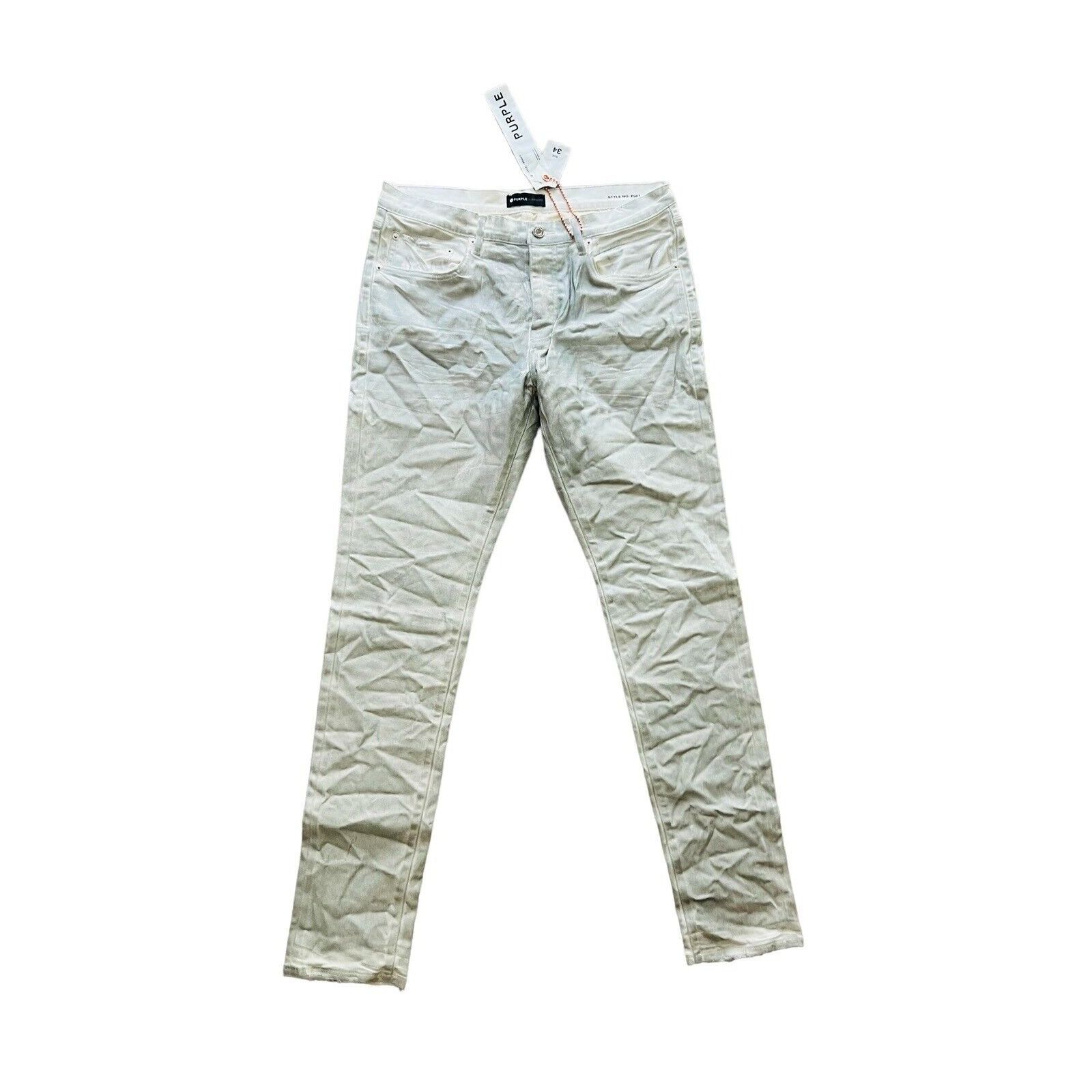 Purple Brand Jeans Mens Slim Fit P001 $330 White Size 34/32