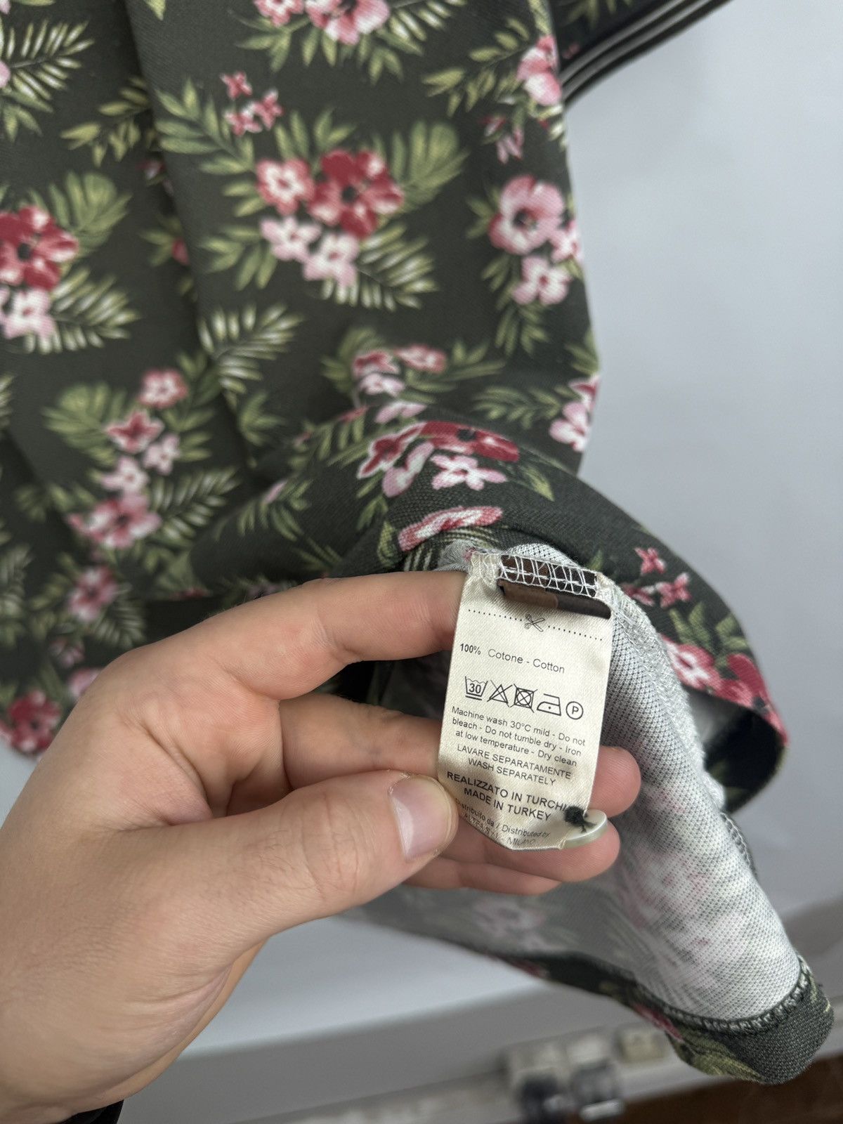 Altea 🇮🇹 Altea Floral Tropical Luxury Polo T-Shirt Rare Size US XL / EU 56 / 4 - 6 Thumbnail