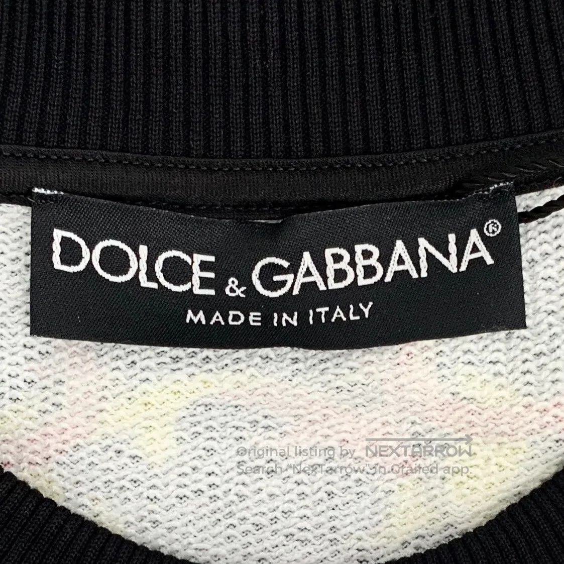 Dolce & Gabbana Dolce Gabbana Black cotton round neck long-sleeved sweatsh Size US L / EU 52-54 / 3 - 6 Thumbnail