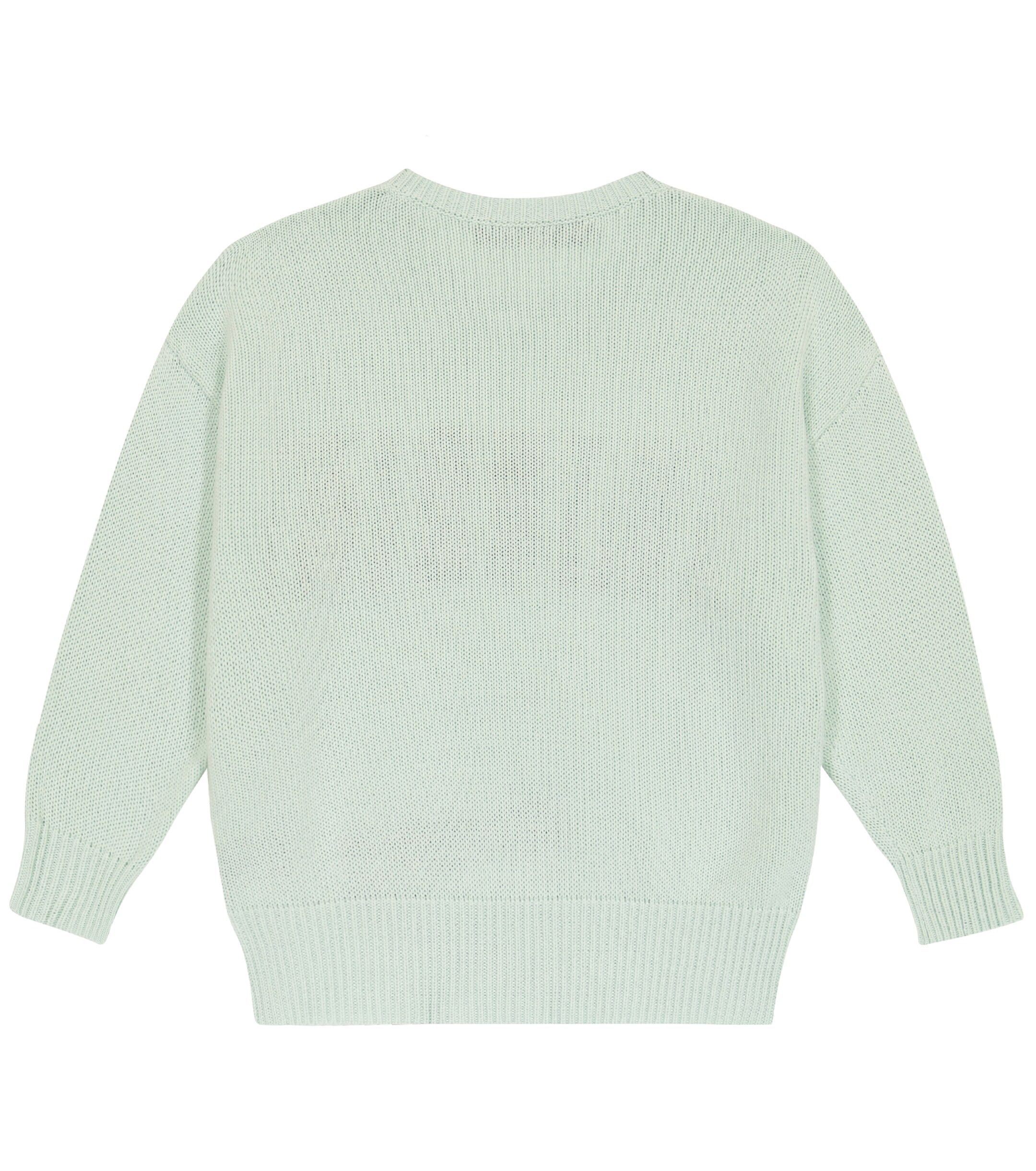 Amiri oc11z0225 KIDS Intarsia-Knit Sweater in Light Green Size US XXS / EU 40 - 4 Thumbnail