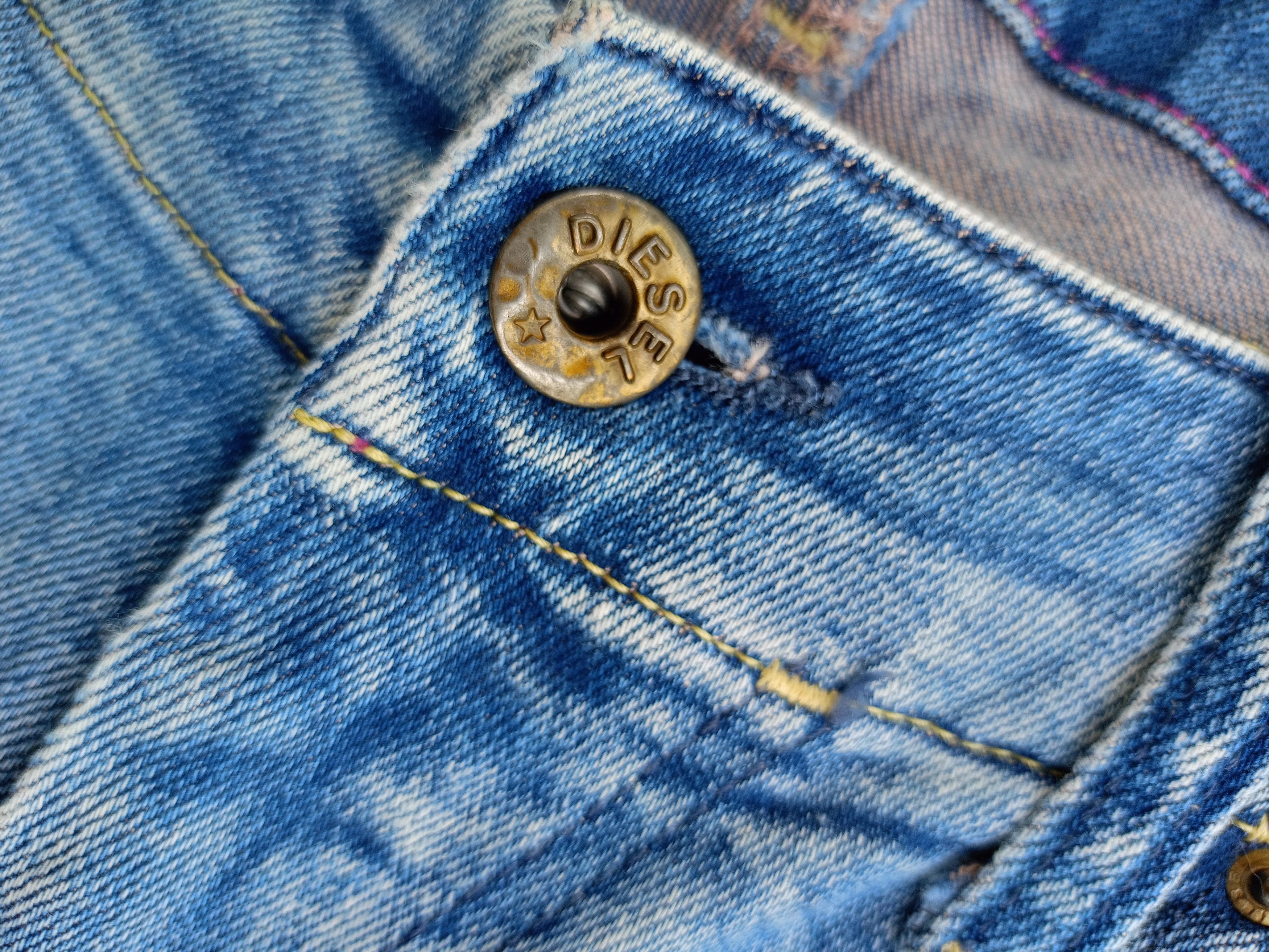 Diesel × Vintage DIESEL Grupee Cropped Super Slim Skinny Streetwear Denim Size 27" / US 4 / IT 40 - 11 Thumbnail