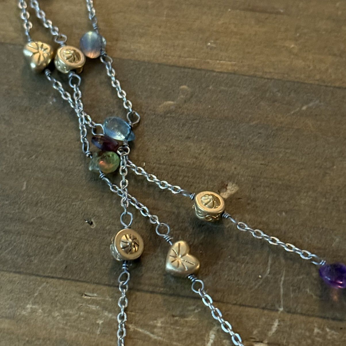 Brighton Brighton silver tone triple layered strand station necklace Size ONE SIZE - 4 Thumbnail