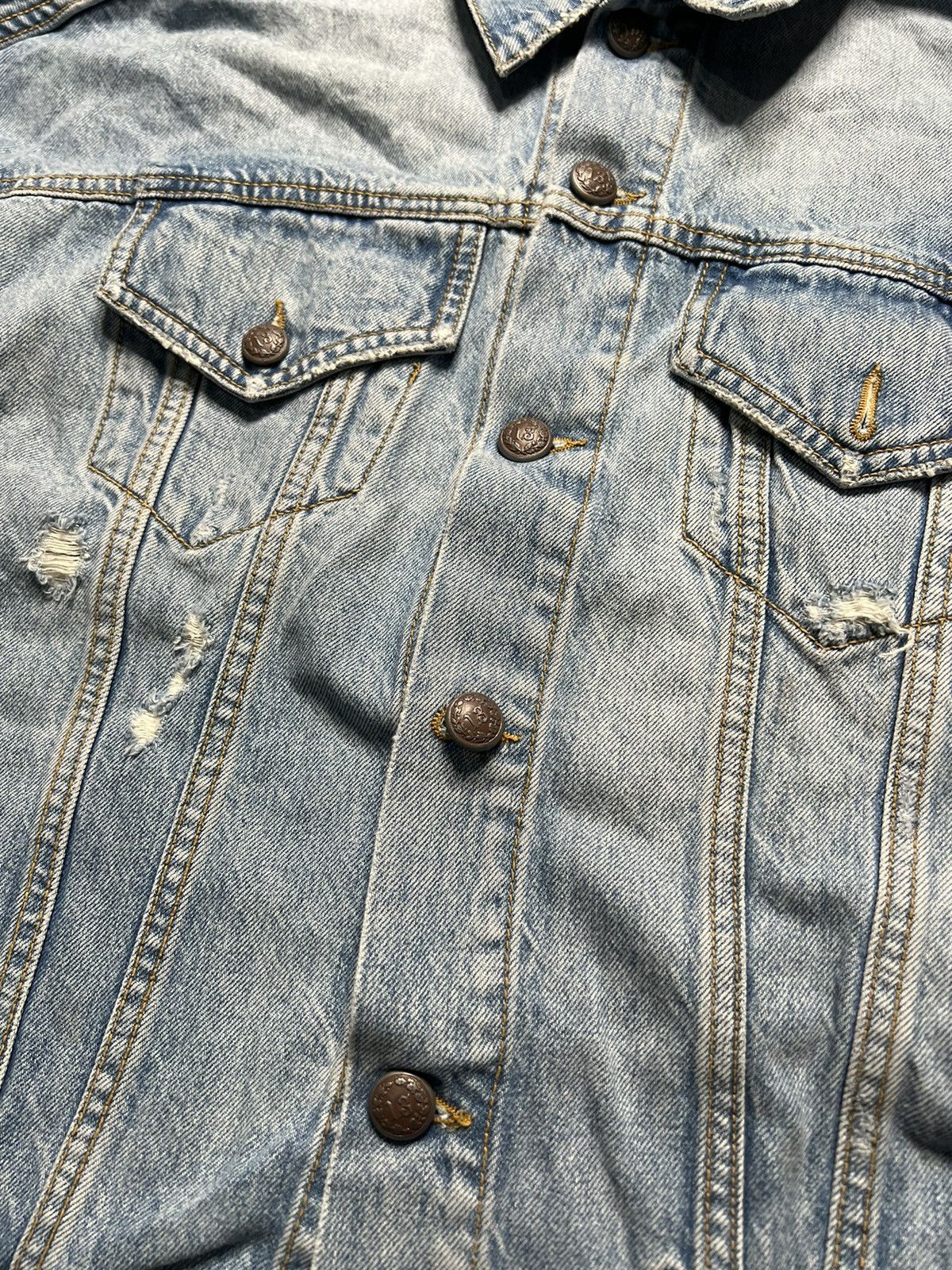 R13 R13- Oversized Denim Shirt Jacket Size XS / US 0-2 / IT 36-38 - 7 Thumbnail