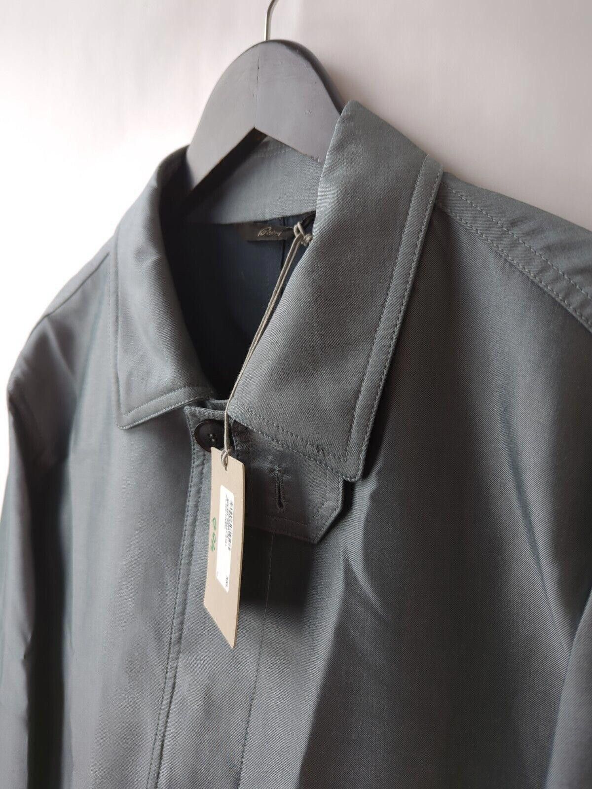 Brioni NWT $4450 BRIONI Sz XXL Gray Silk Cotton Outer Jacket Coat Size US XXL / EU 58 / 5 - 6 Thumbnail