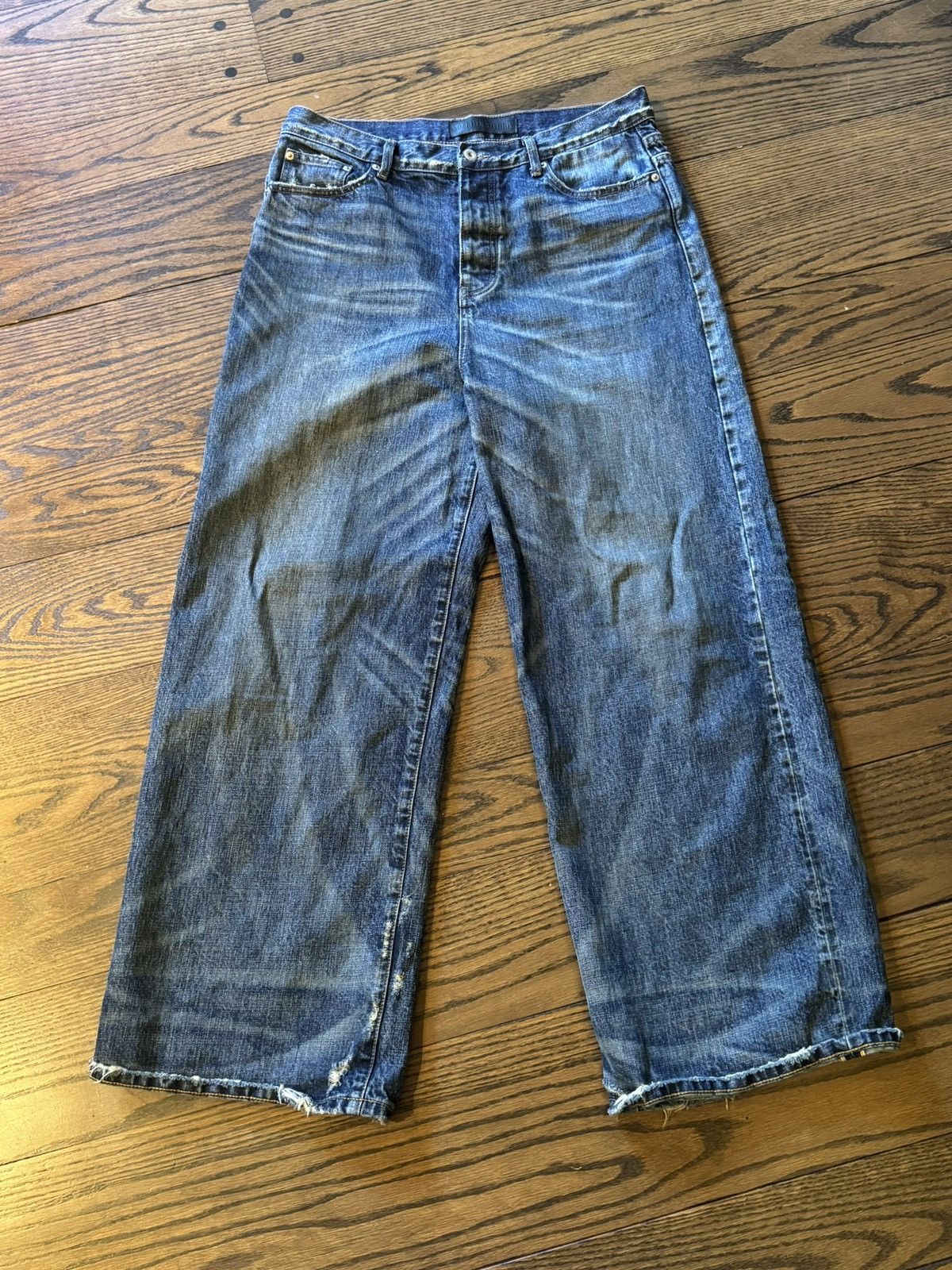 No Faith Studios RAW DENIM JAPANESE ULTRA LOOSE FIT BLUE