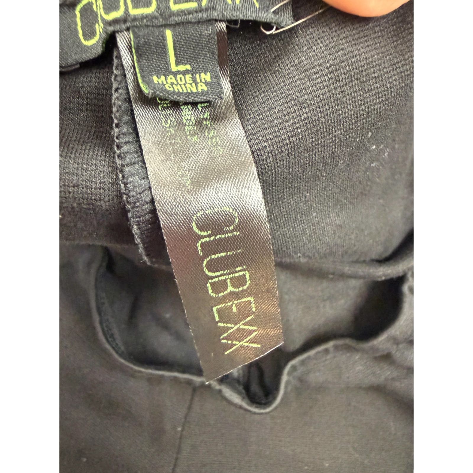 Vintage CLUBEXX Pants Womens L Black Cutout Side Strap Jegging Straight Party Clubwear Size 36" / US 14 / IT 50 - 6 Thumbnail