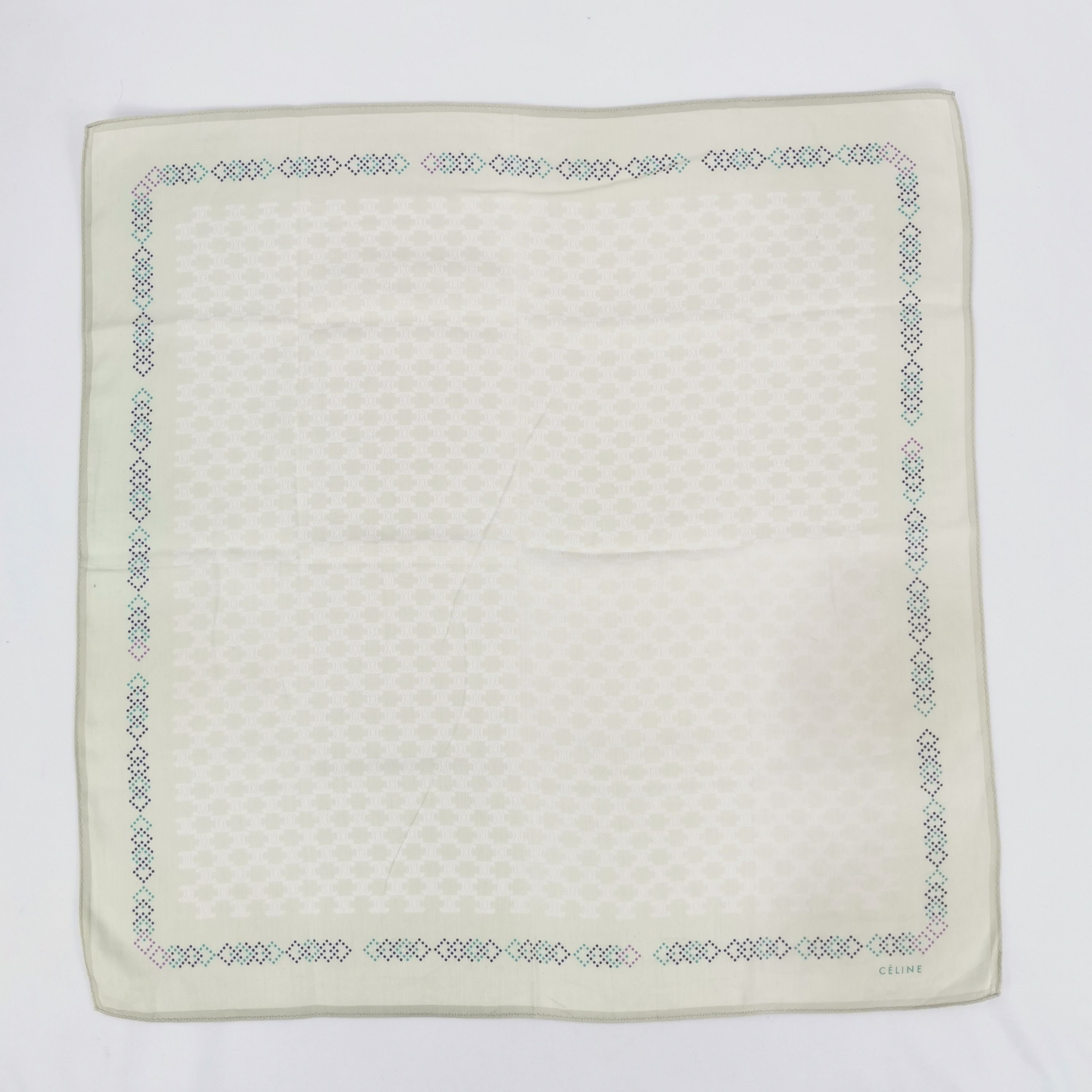 Celine Vintage Celine Paris Handkerchief Bandana Pocket Square Size ONE SIZE - 2 Thumbnail