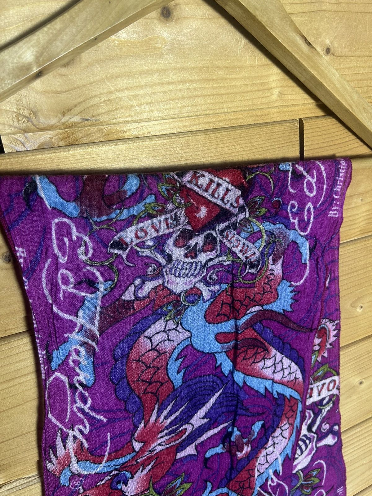 Ed Hardy Ed Hardy graphics scarf Size ONE SIZE - 5 Thumbnail