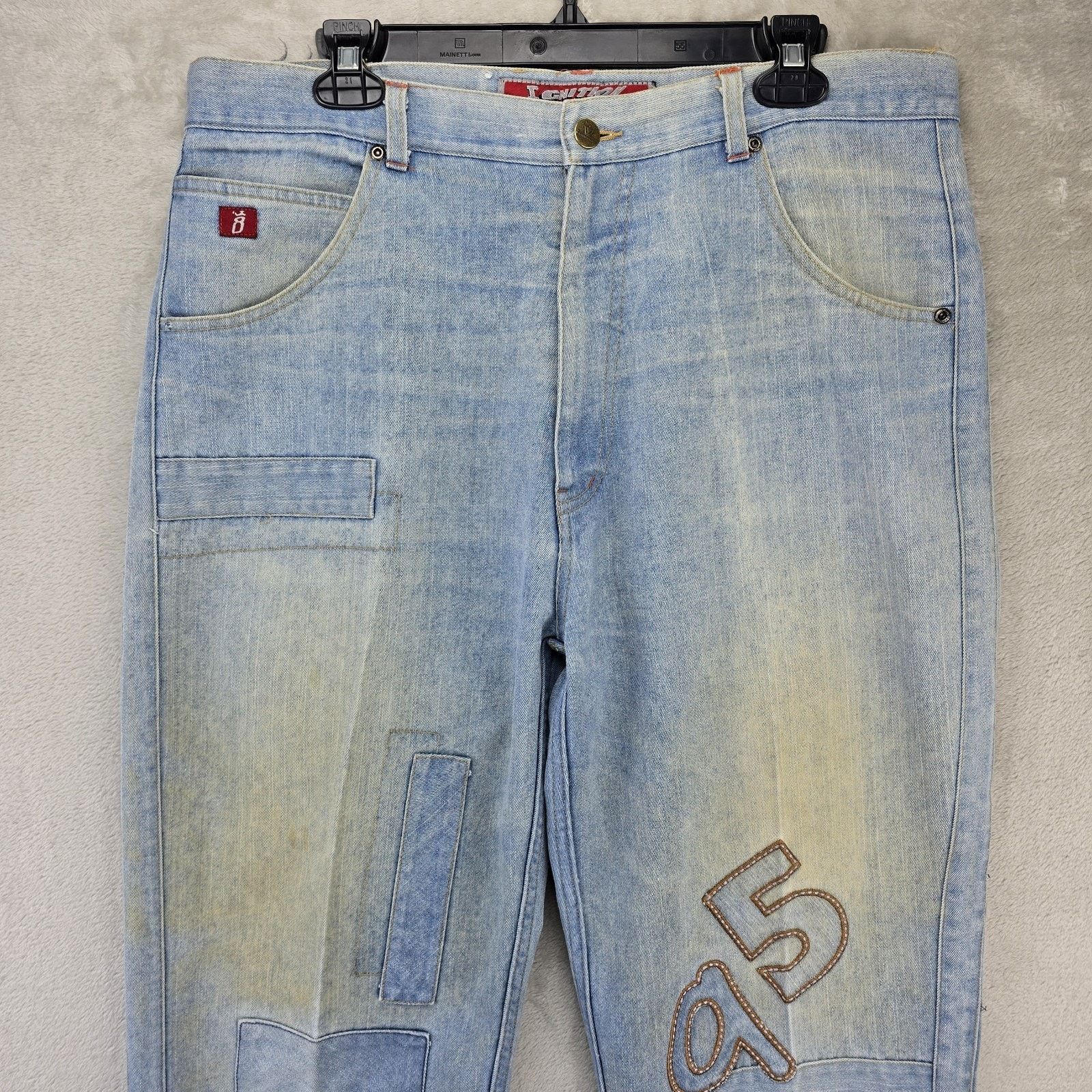 Other Vintage Ignition Jeans Mens 34 (Fits 36x27) Blue Baggy Y2K Size US 34 / EU 50 - 2 Thumbnail