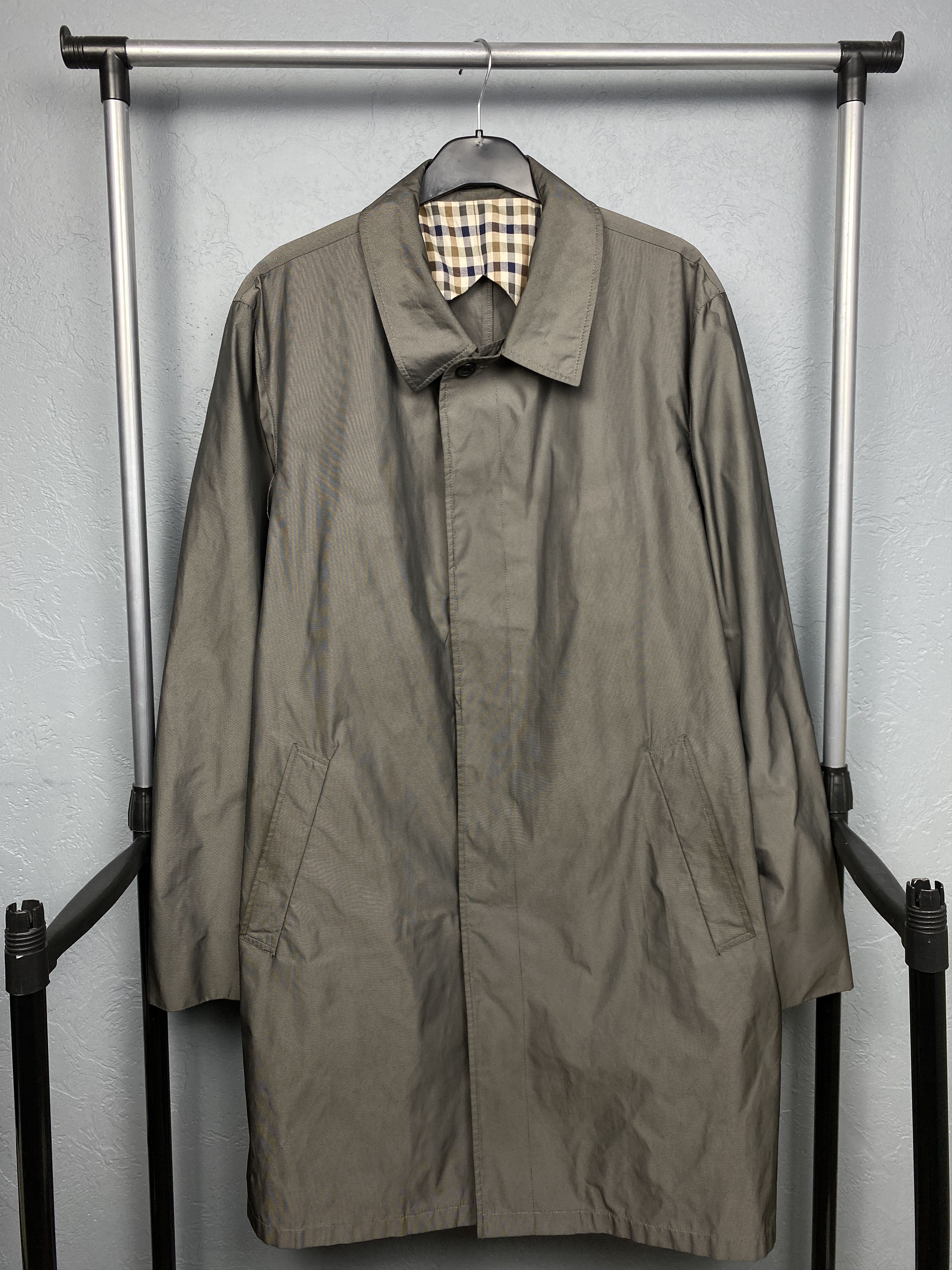 Aquascutum Aquascutum Vintage Mens Trench Coat Jacket Size US XL / EU 56 / 4 - 1 Thumbnail