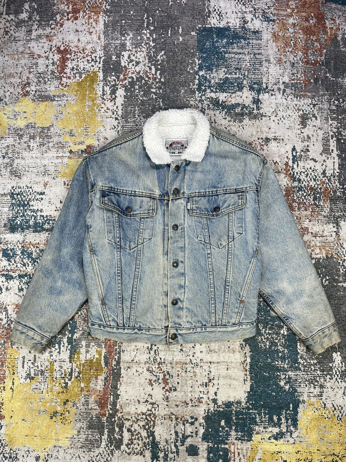 Levi's Vtg Levis Sherpa Lining Denim Trucker Jackets Size US L / EU 52-54 / 3 - 1 Thumbnail