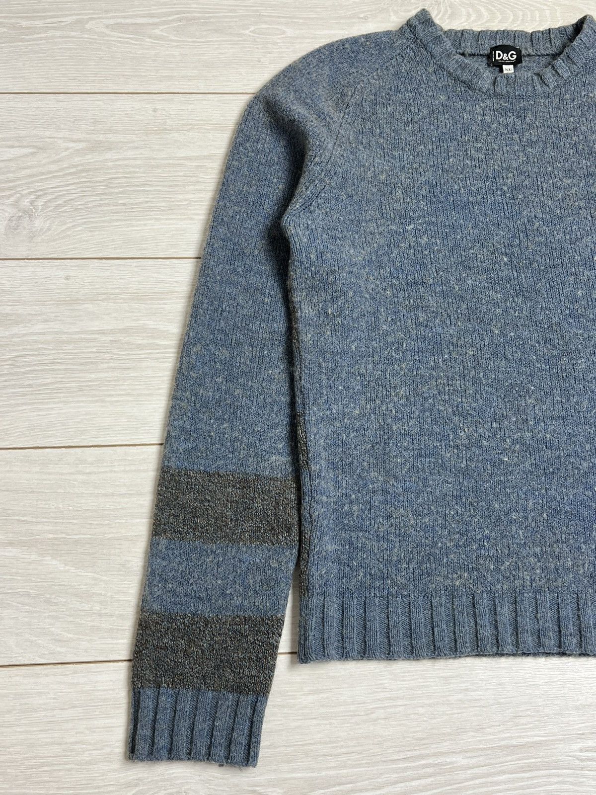Dolce & Gabbana Vintage D&G Dolce & Gabbana Archival Leather Patch Knitwear Size US L / EU 52-54 / 3 - 2 Thumbnail