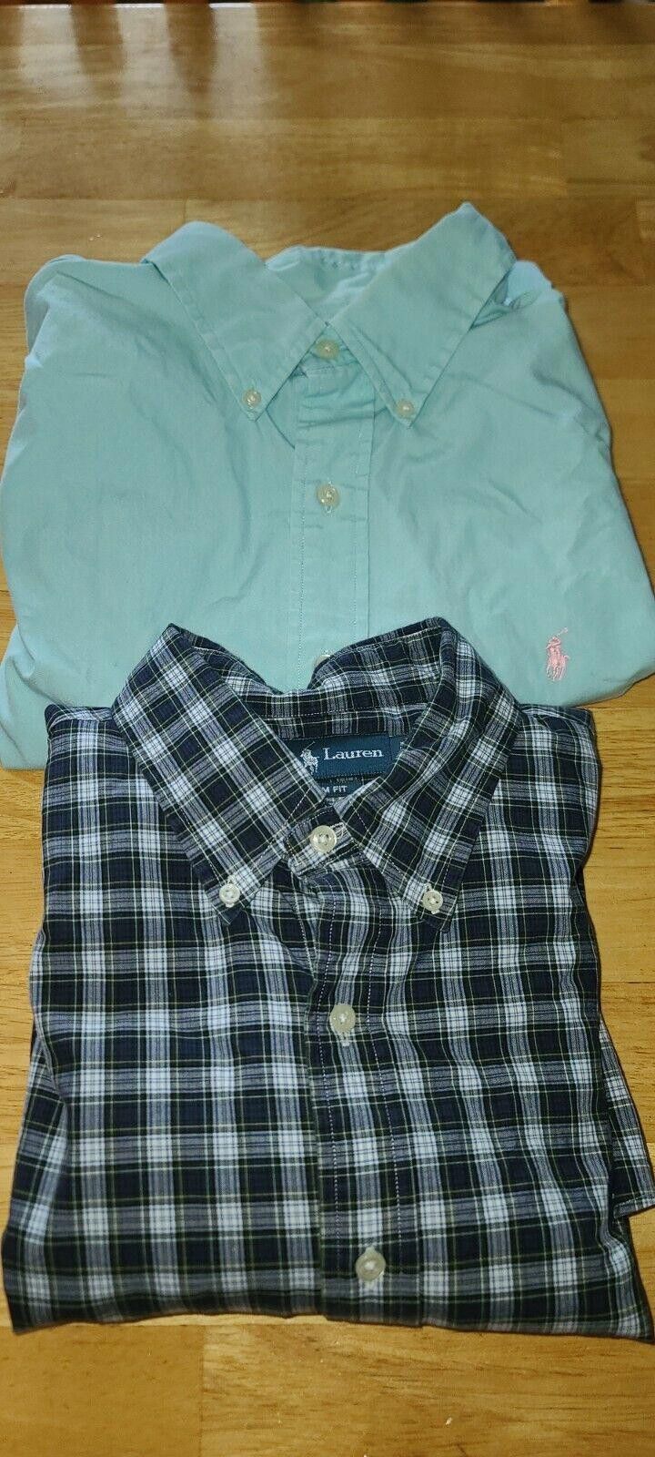 Polo Ralph Lauren Lot of 2 Vintage Ralph Lauren Men’s Button Up Large Size US L / EU 52-54 / 3 - 1 Thumbnail