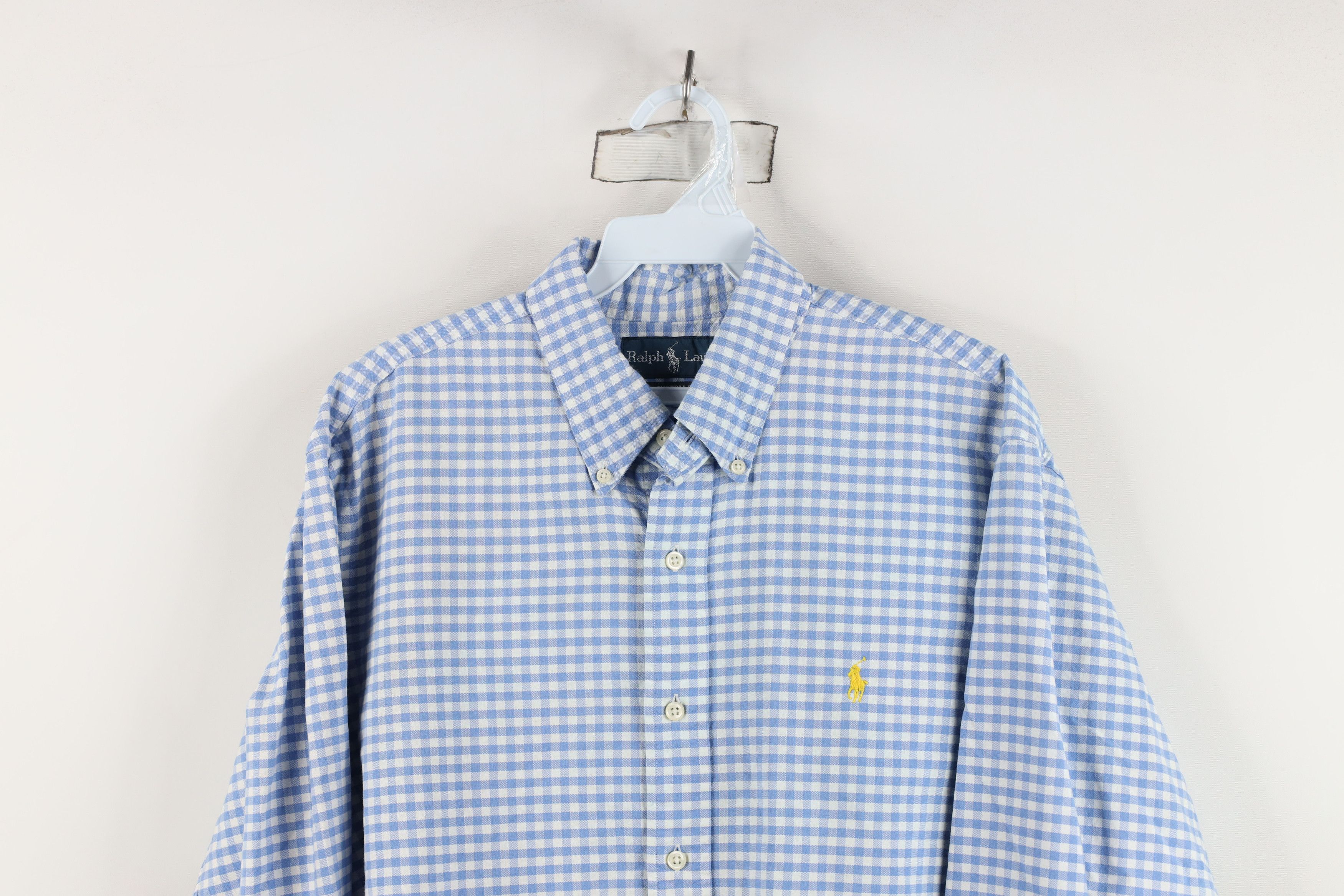 Polo Ralph Lauren Vintage 90s Ralph Lauren Fit Oxford Button Down Shirt Plaid Size US L / EU 52-54 / 3 - 2 Thumbnail