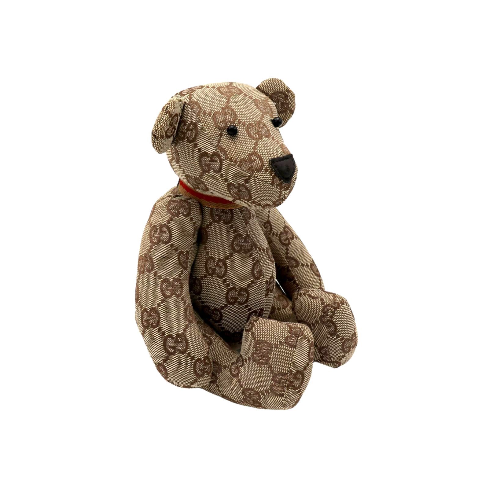Gucci 🔴 Gucci Teddy Bear - GG Canvas Tan Size ONE SIZE - 3 Thumbnail