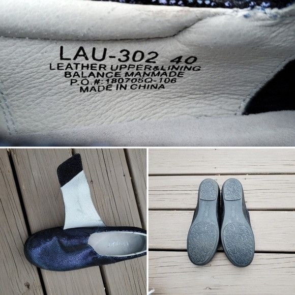 Vintage Alegria Lauryn Cosmos Iridescent Metallic Blue Purple Clogs Size US 9.5 / IT 39.5 - 7 Thumbnail