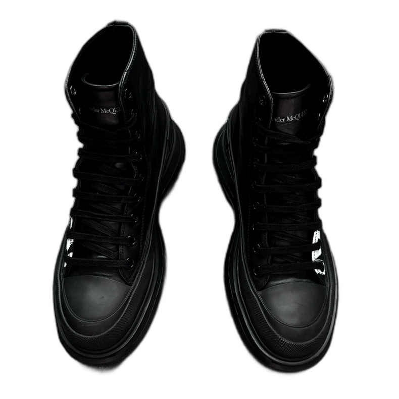 Alexander McQueen Alexander McQueen High-Top Graffiti Martin Boots Size US 8 / EU 41 - 1 Thumbnail