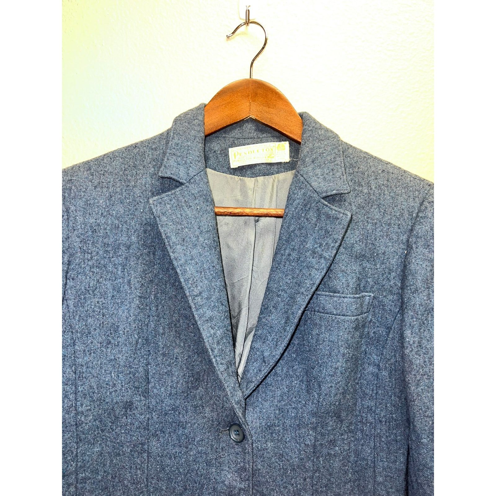 Pendleton Vintage Pendleton Blue Blazer Jacket 1970s 70s Women Medium Size M / US 6-8 / IT 42-44 - 2 Thumbnail
