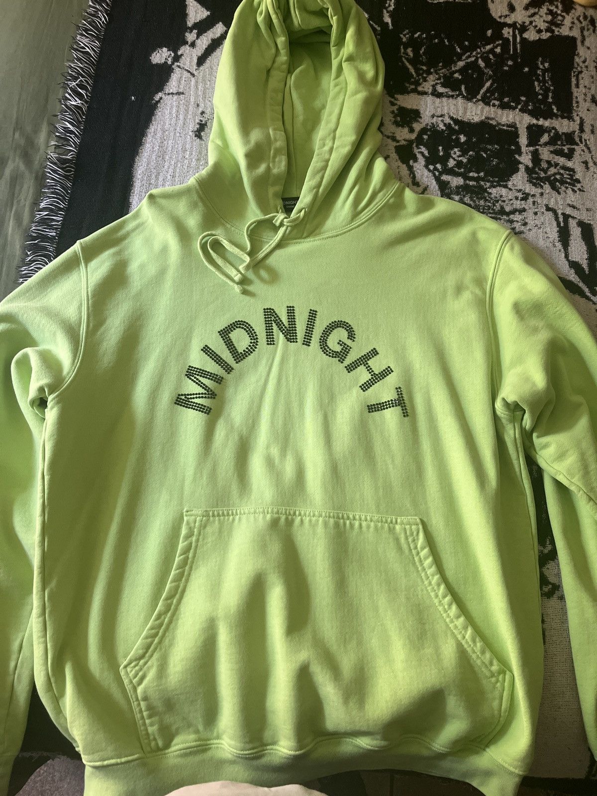 Midnight Studios Midnight Studios Electric Green Crystal Logo Hoodie Size US M / EU 48-50 / 2 - 1 Thumbnail