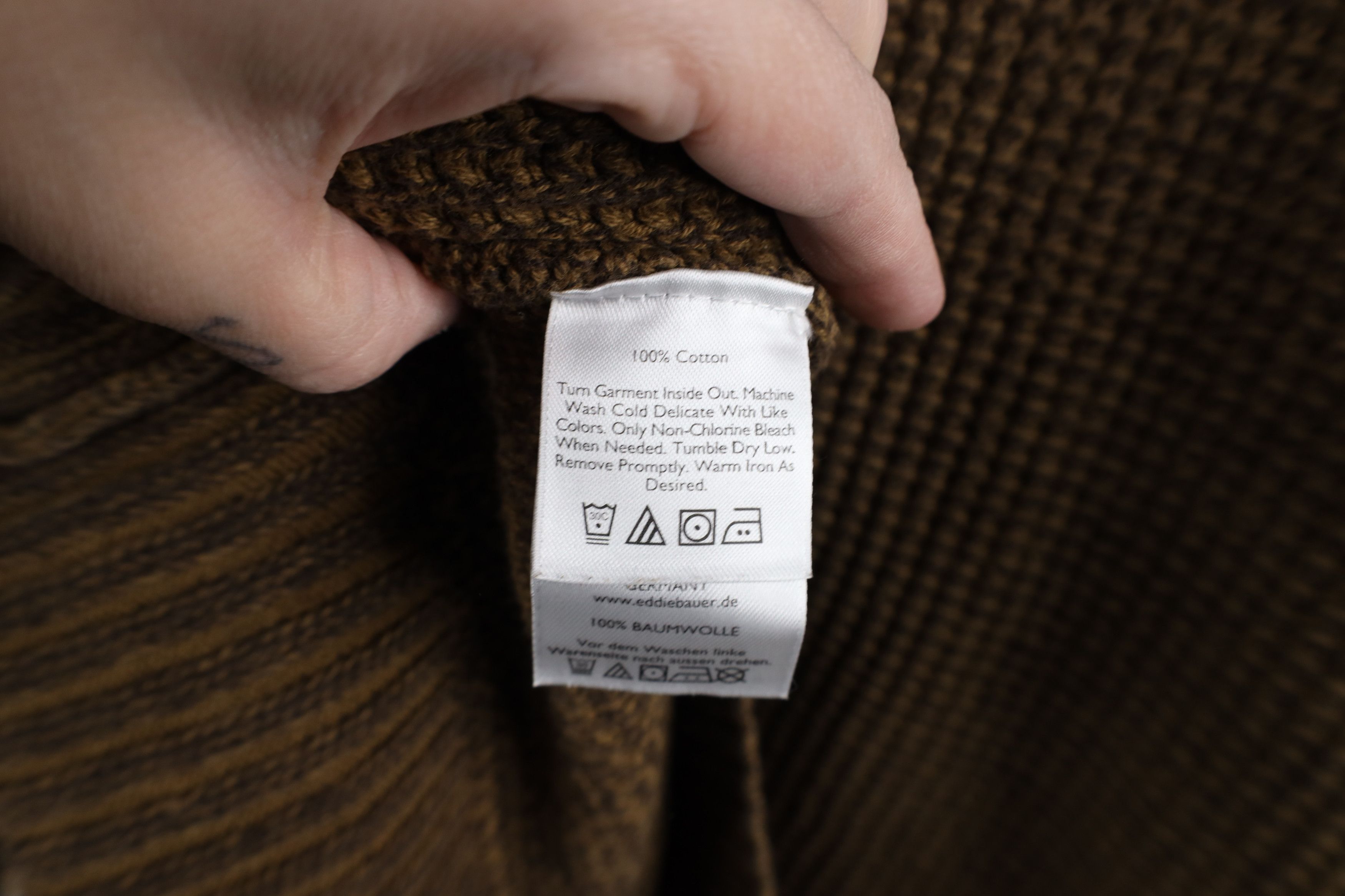 Eddie Bauer × Vintage Vintage Eddie Bauer Thermal Half Zip Pullover Sweater Brown Size US XXL / EU 58 / 5 - 9 Thumbnail