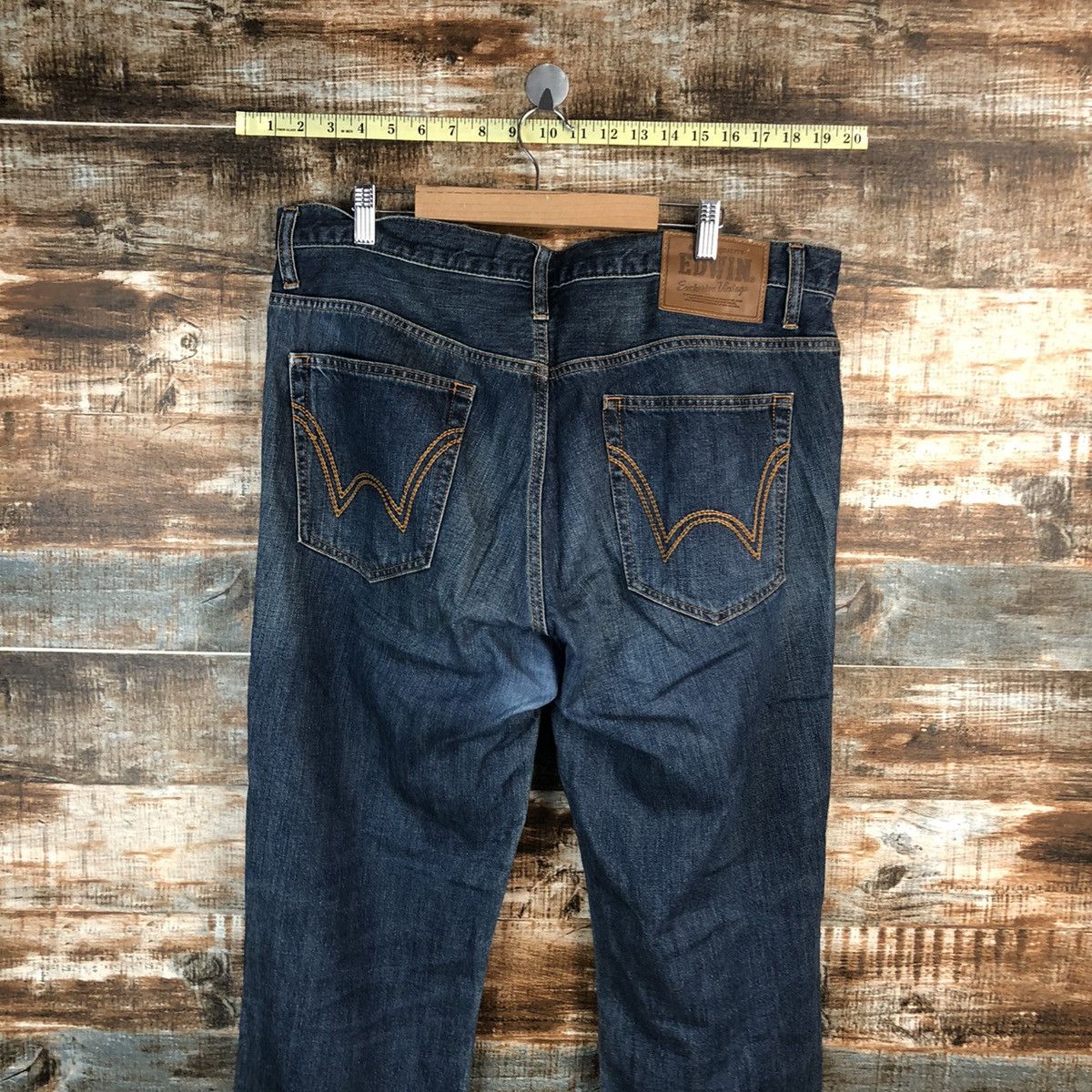 Edwin Edwin japan vintage faded Blue ripped Denim Pants #A1404 Size US 36 / EU 52 - 12 Thumbnail