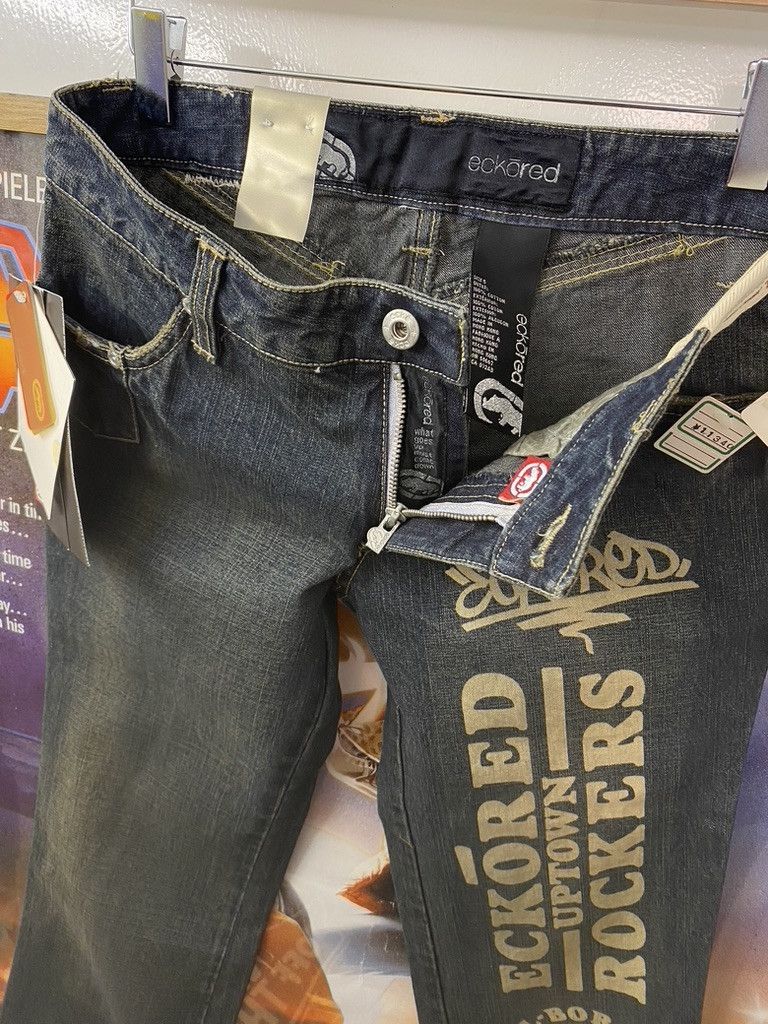 Ecko Unltd. FW2005 Ecko Red Full Length Printed Denim Jeans Size 27" / US 4 / IT 40 - 8 Thumbnail