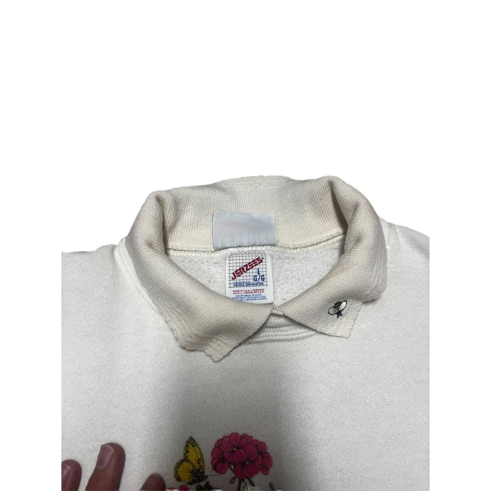 Jerzees Vintage Morning Sun Sweatshirt Birds Flowers Garden USA Made Size L / US 10 / IT 46 - 4 Thumbnail