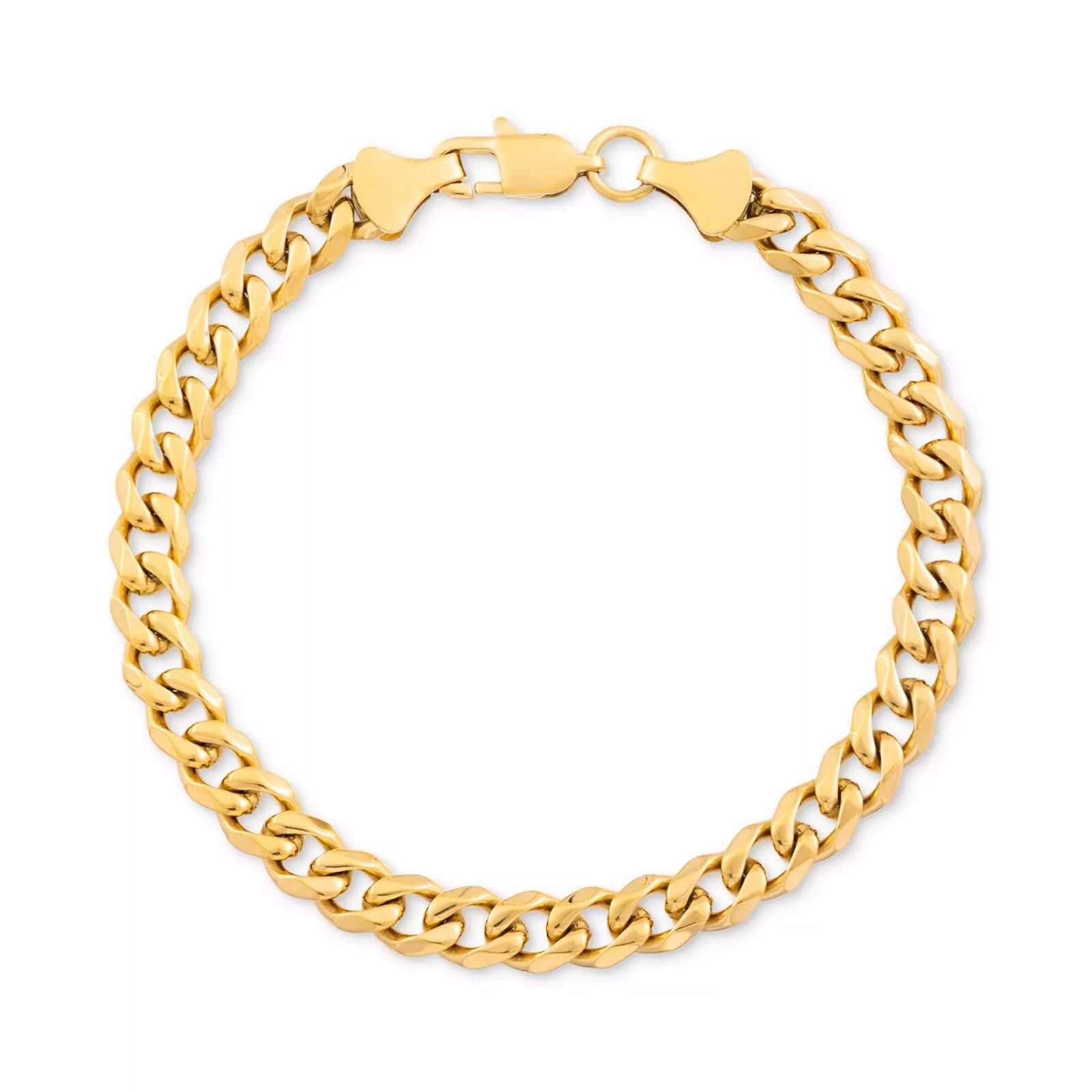 Other by Simone I. Smith Men’s Gold-Tone Curb Link Chain Bracelet Size ONE SIZE - 1 Thumbnail