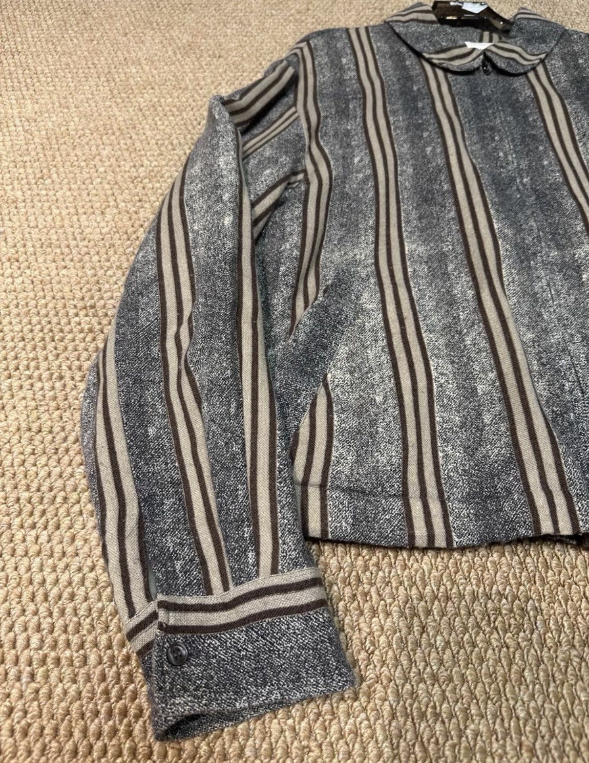 Comme des Garcons SHIRT Comme des Garçons SHIRT Striped Zip-Up Jacket K23 Size US M / EU 48-50 / 2 - 2 Thumbnail