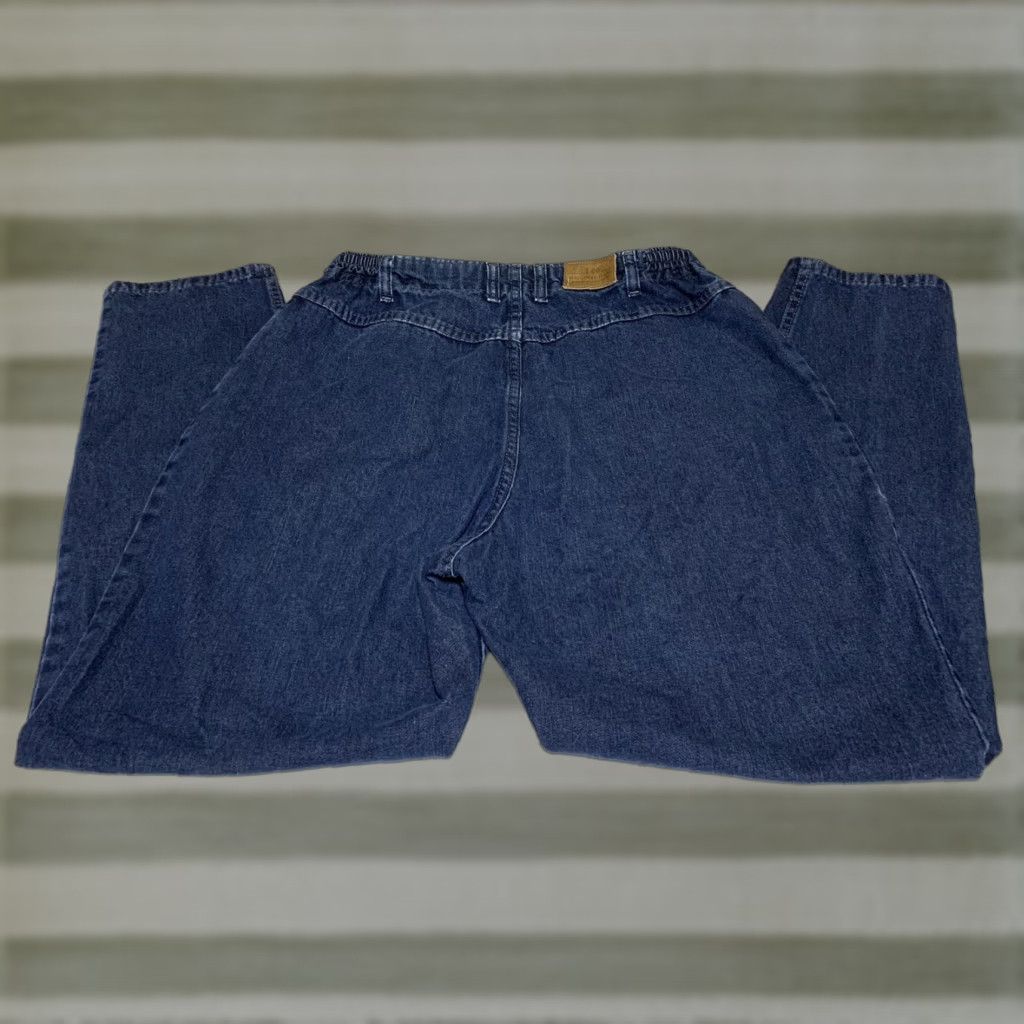 Lee VINTAGE Lee Original Womens Mom Jeans Elastic High Waist 32x30 Blue Denim Cotton Blend Relaxed Fit Women Jeans 30 In Inseam Mens? Size 24" / US 00 / IT 34 - 1 Thumbnail