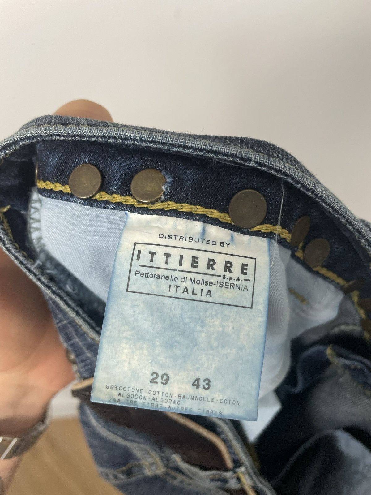 Roberto Cavalli 🔵flared fit denim jeans just cavalli vintage y2k avant garde Size 29" - 5 Thumbnail