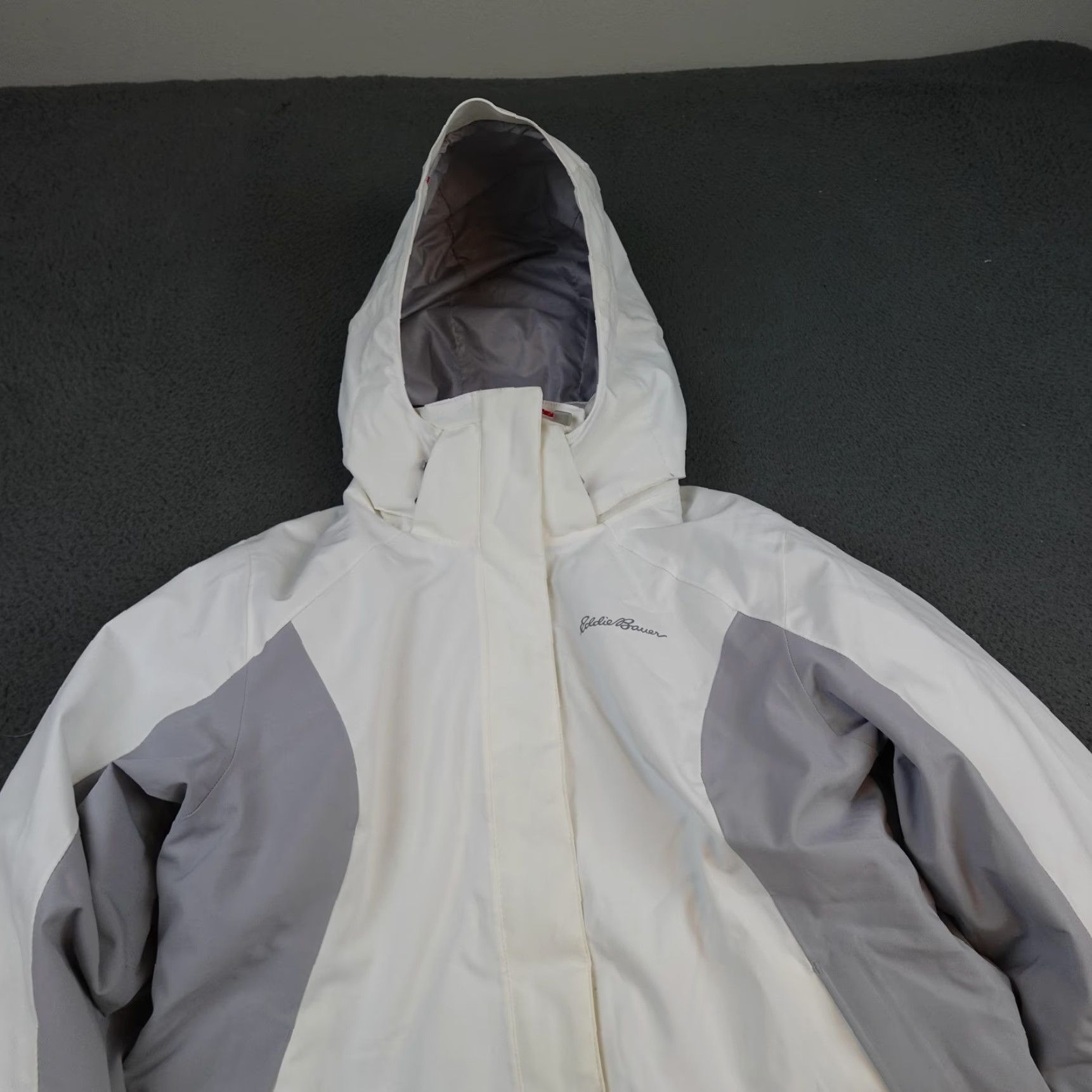 Eddie Bauer Eddie Bauer Womens Jacket Large White Gray WR Powder Search 3-in-1 Hooded Ski Size L / US 10 / IT 46 - 5 Thumbnail