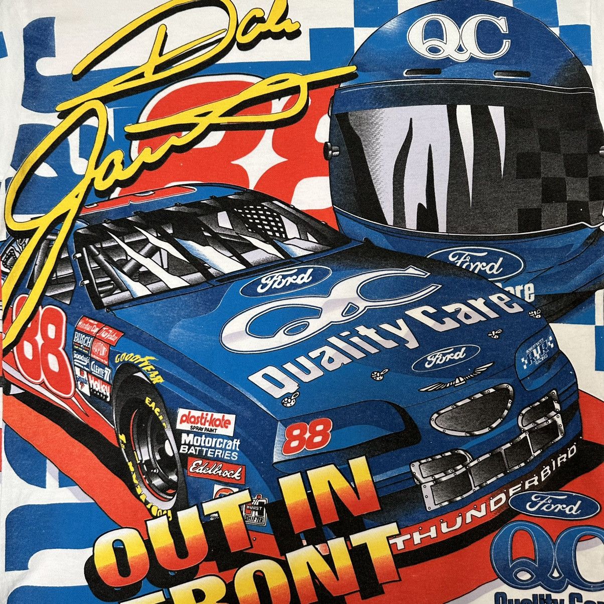 NASCAR Crazy vintage 90s Dale Jarrett aop nascar t-shirt Size US M / EU 48-50 / 2 - 2 Thumbnail